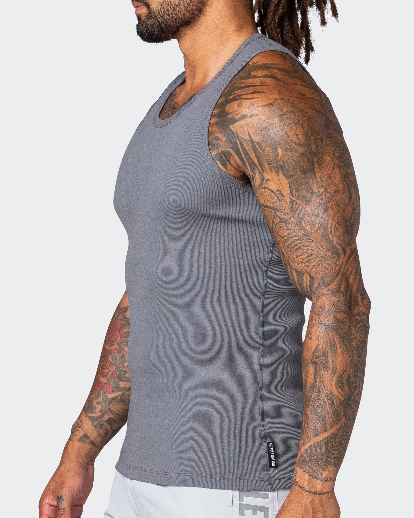 Classic Rib Fitted Training Tank - Tornado sold by Muscle Nation product image thumbnail 4