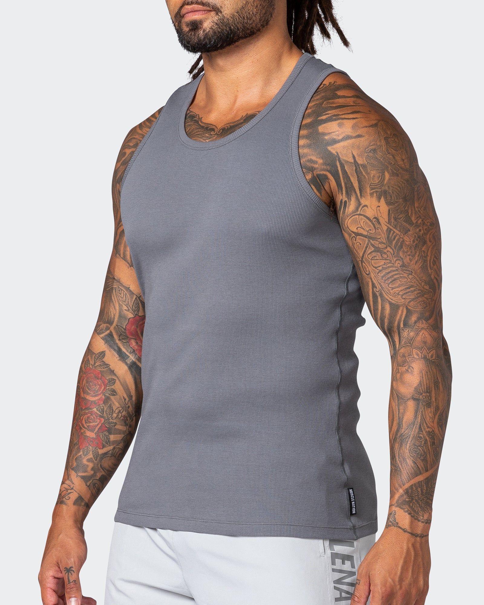 Classic Rib Fitted Training Tank - Tornado sold by Muscle Nation product image thumbnail 3