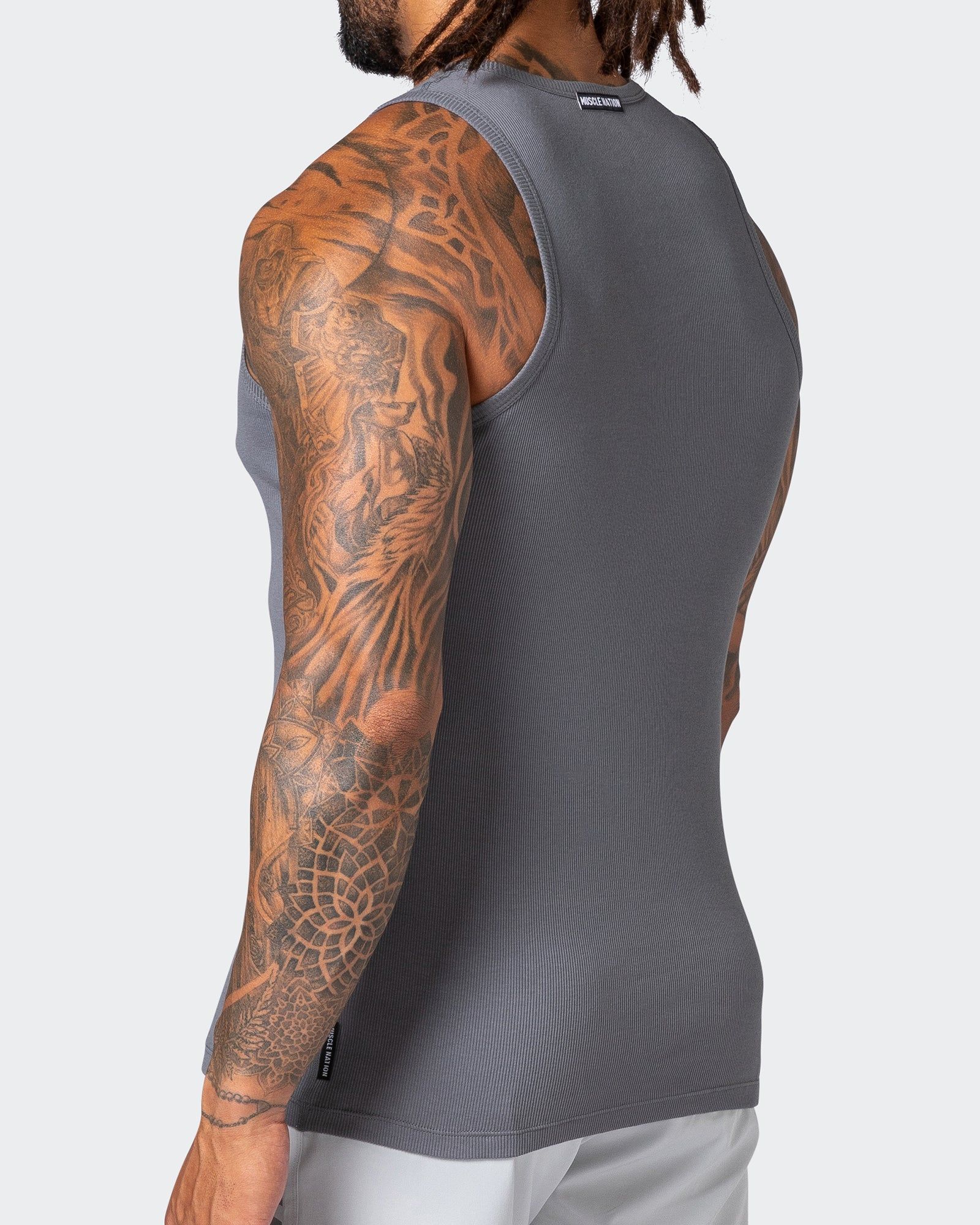 Classic Rib Fitted Training Tank - Tornado sold by Muscle Nation product image thumbnail 5