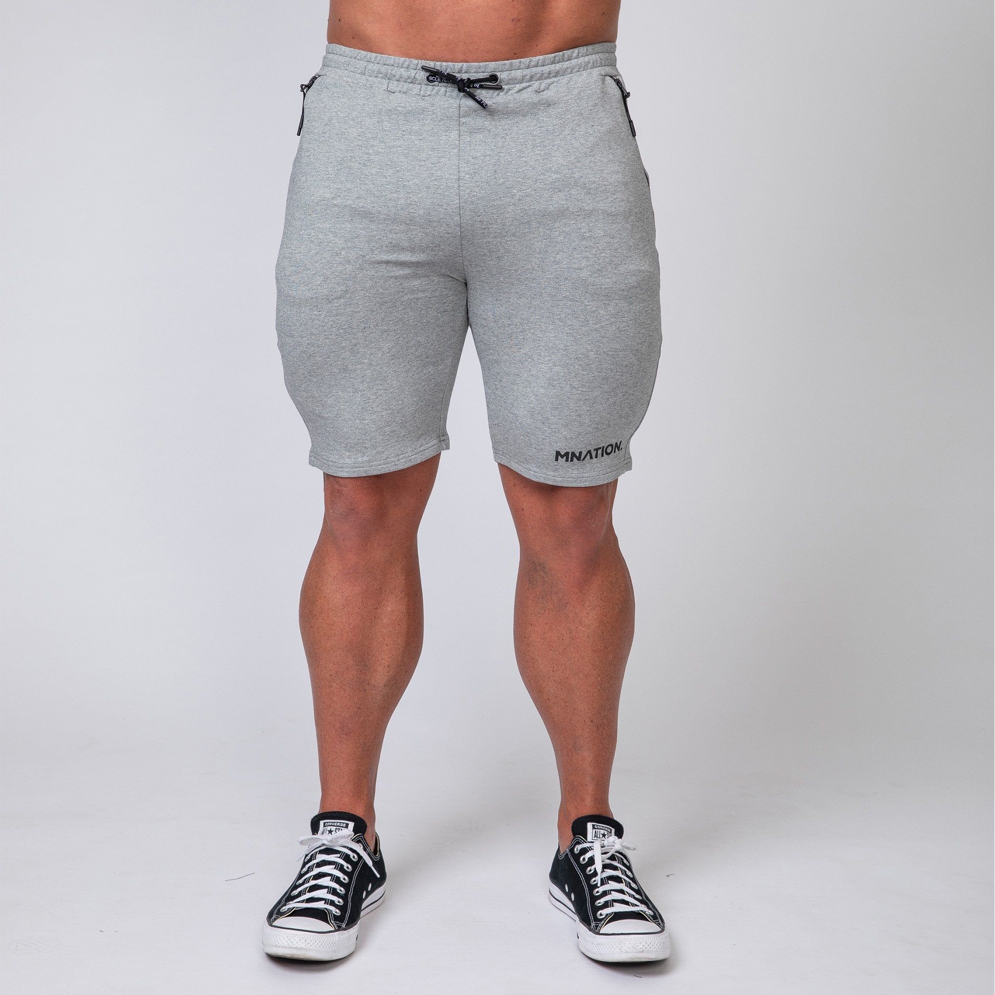 MNation Tapered Fit Shorts - Grey sold by Muscle Nation product image thumbnail 2