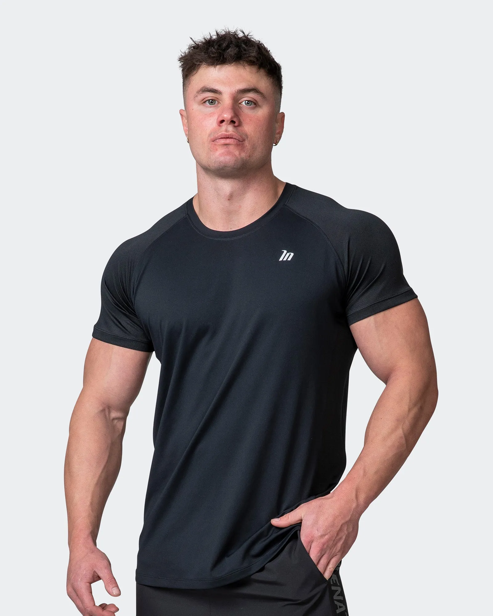 Classic Ventilation Tee - Black sold by Muscle Nation