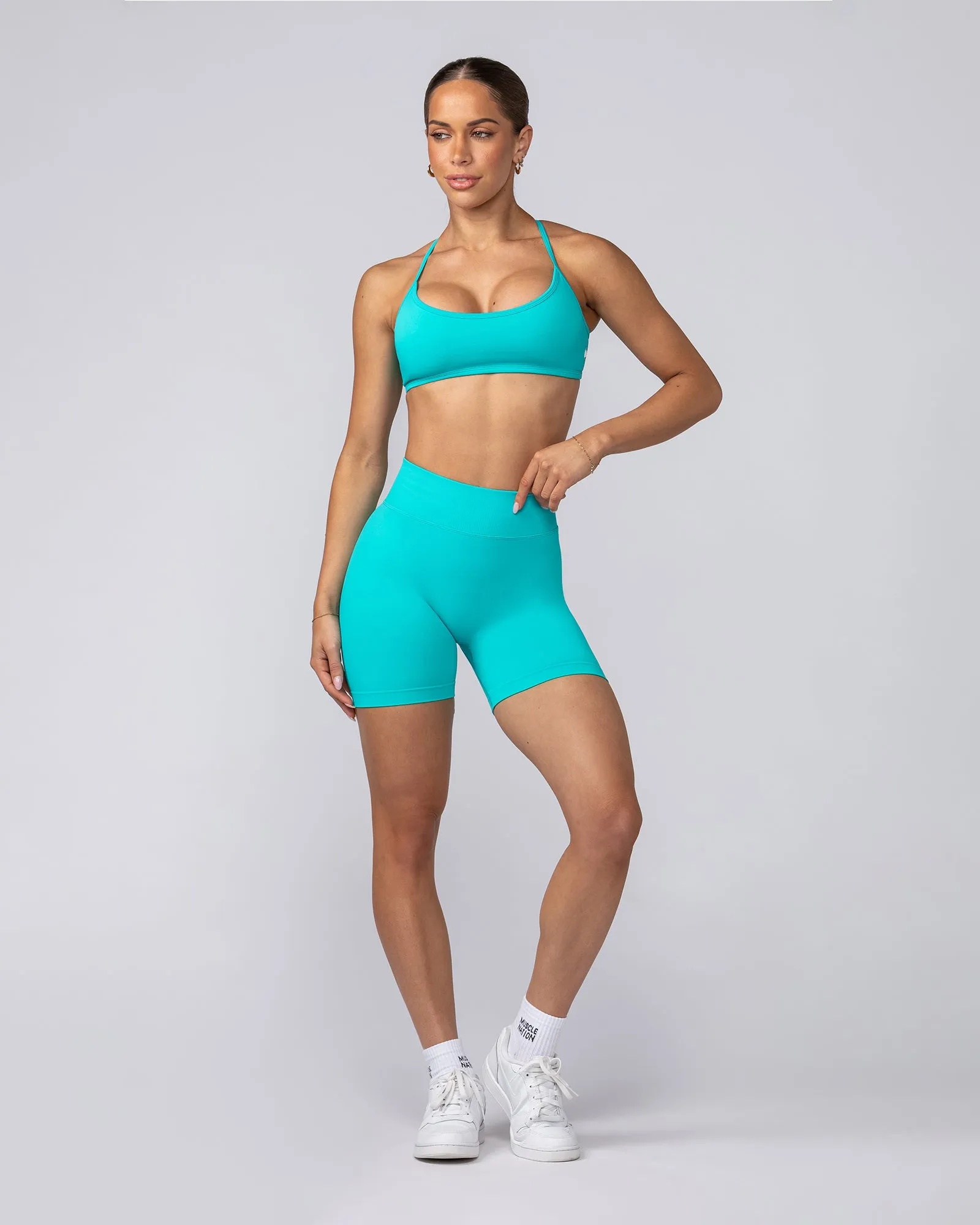 Sculpt Seamless Bralette - Cyan sold by Muscle Nation product image thumbnail 5