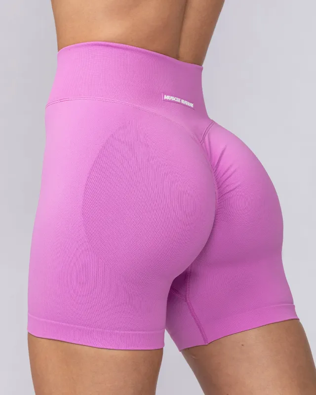 Sculpt Seamless Midway Shorts - Peony sold by Muscle Nation