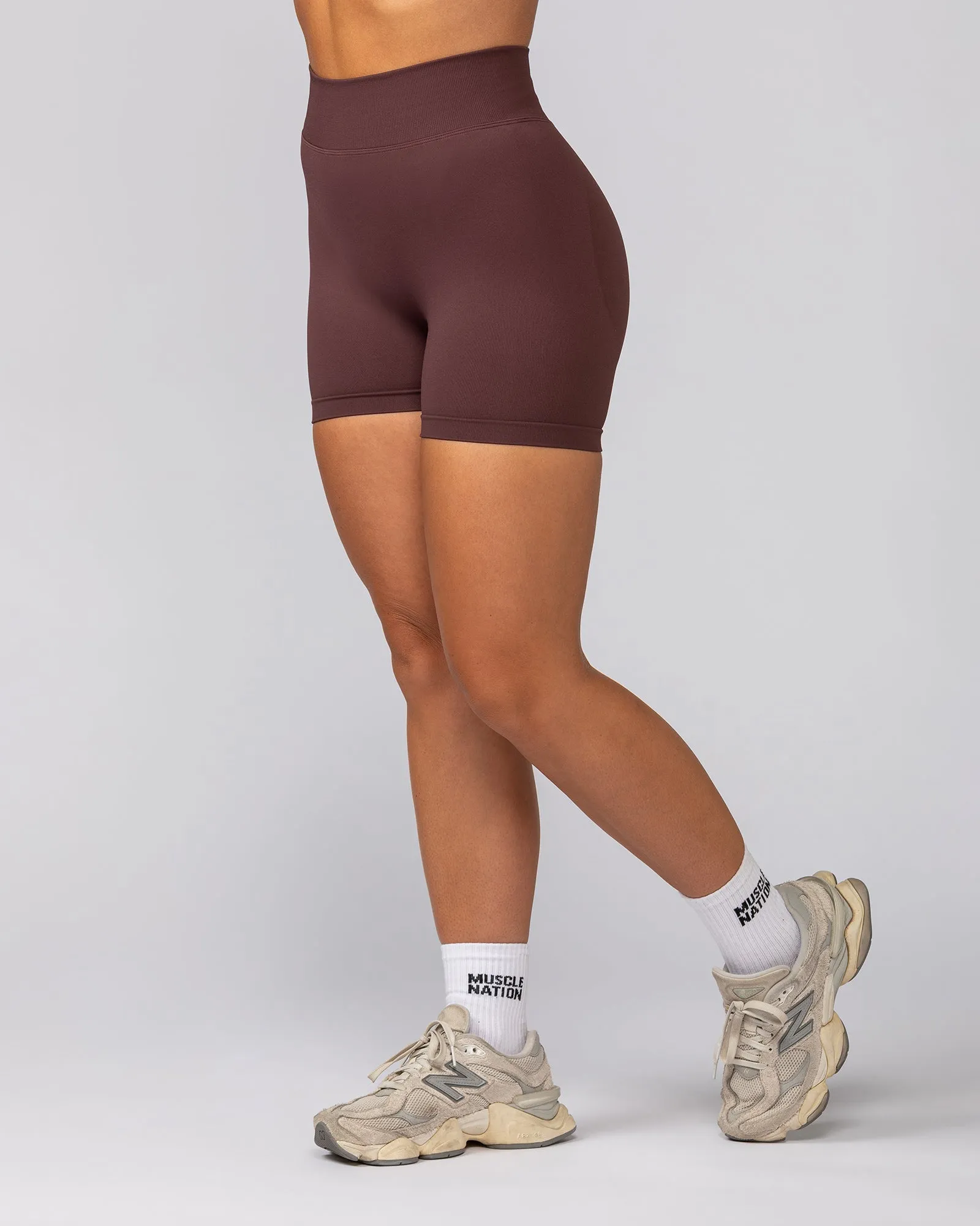 Sculpt Seamless Midway Shorts - Rocky Road sold by Muscle Nation product image thumbnail 3