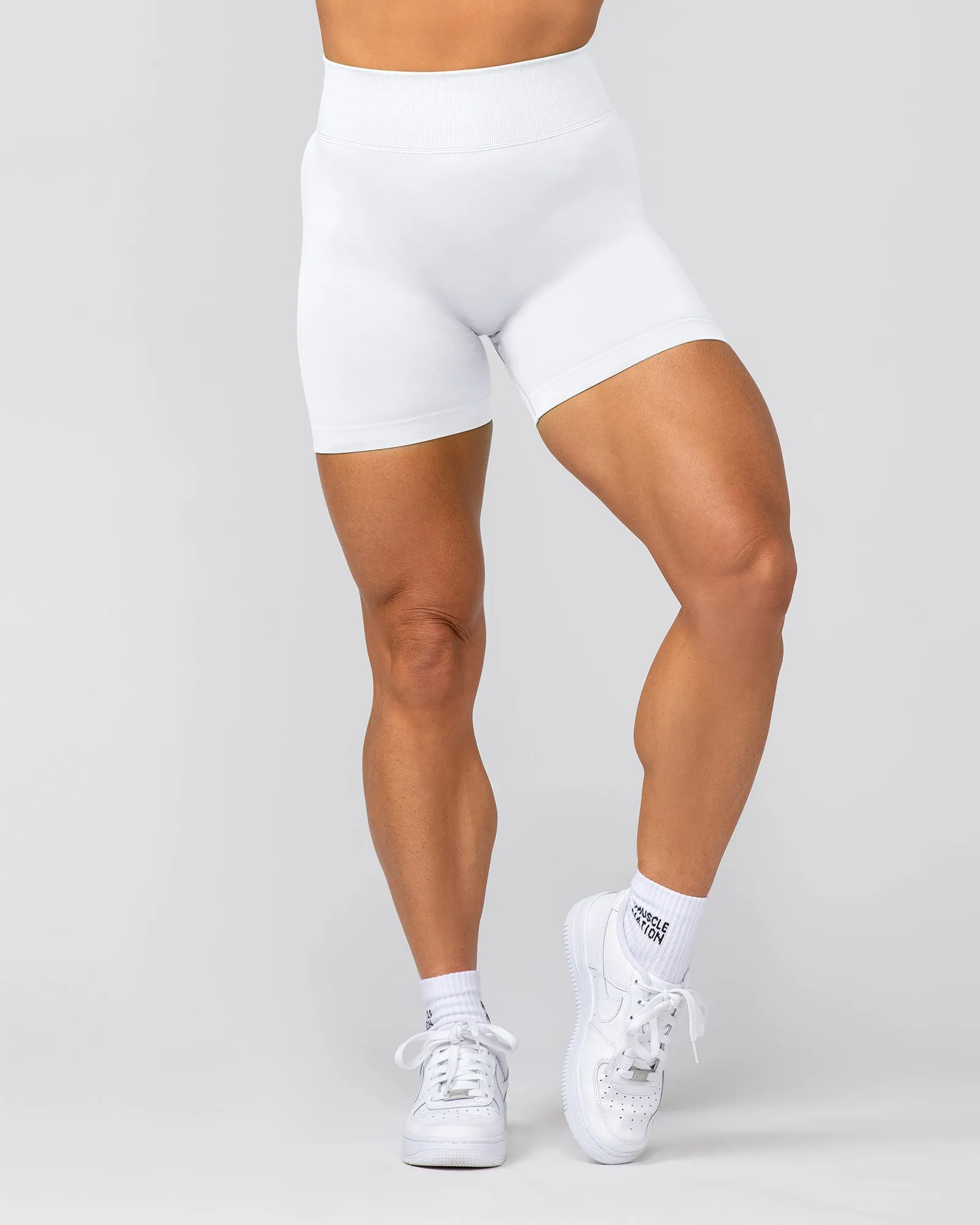 Sculpt Seamless Midway Shorts - Cloud sold by Muscle Nation product image thumbnail 3