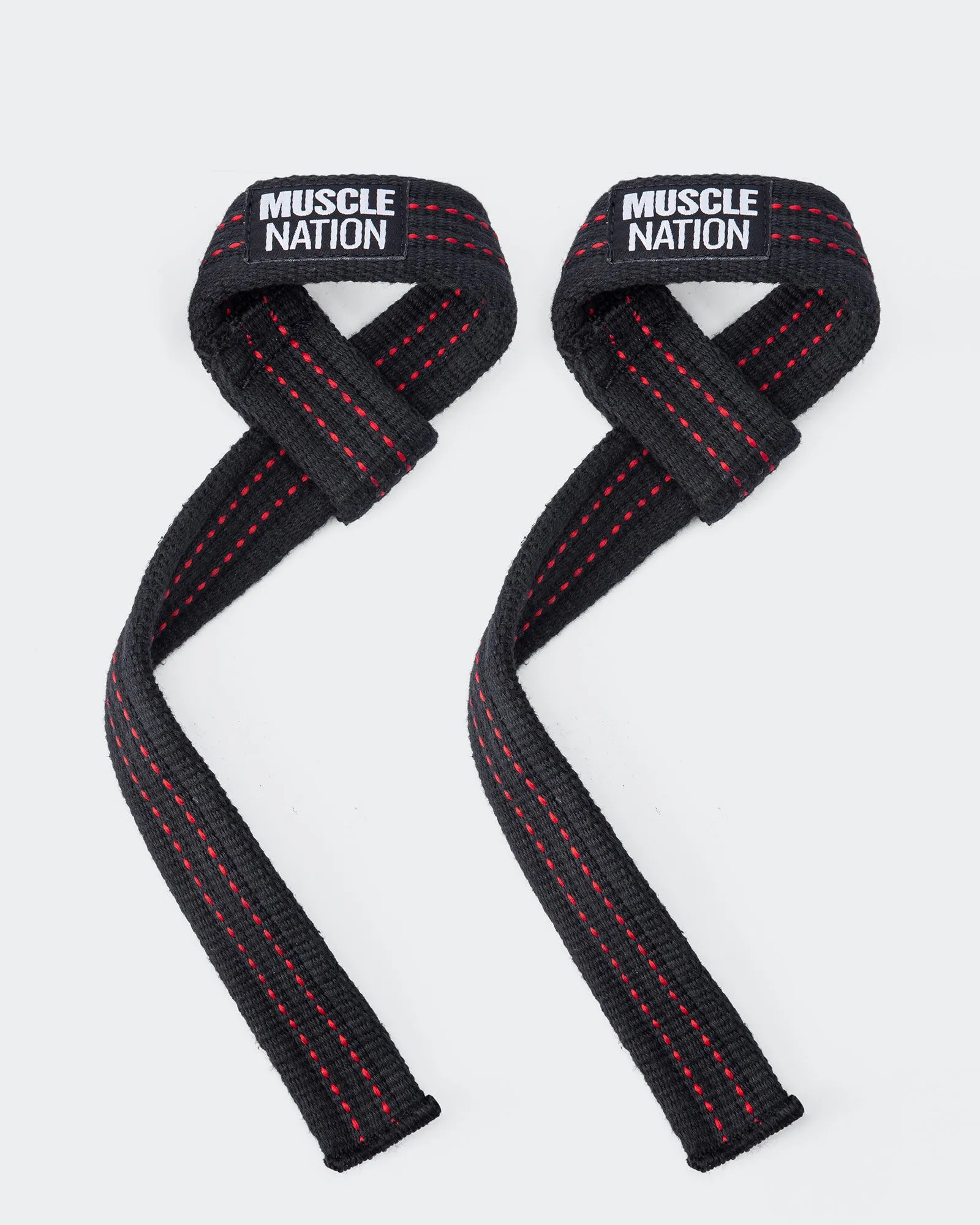 Lifting Straps - Black / Red sold by Muscle Nation