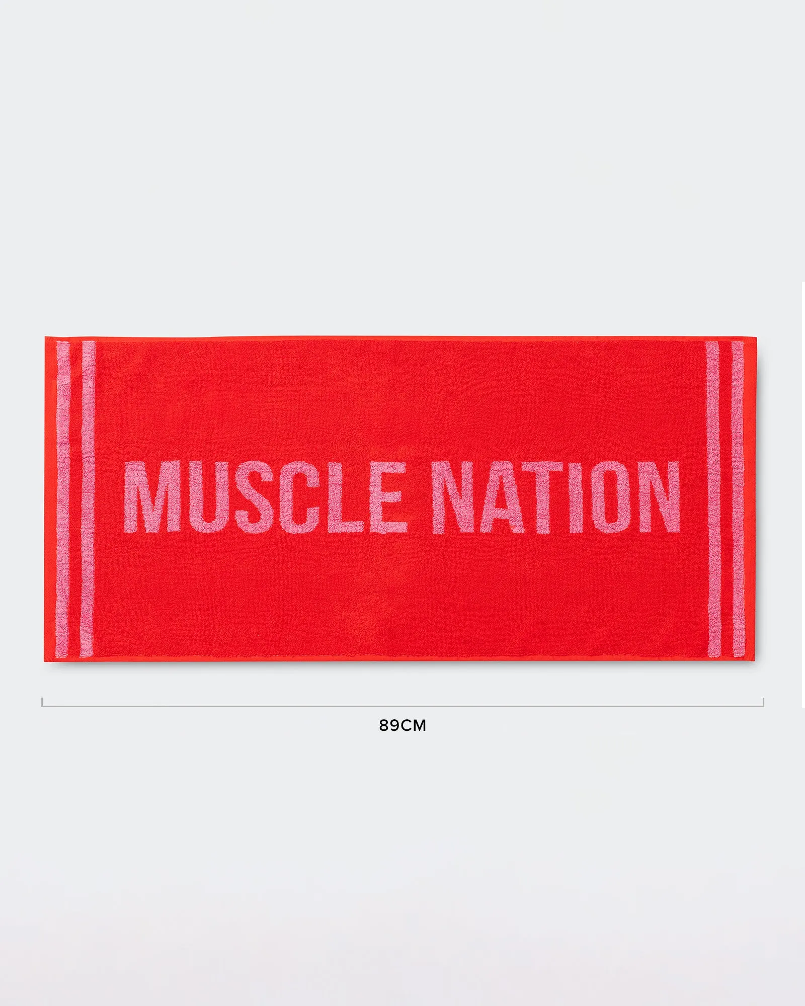 Sweat Towel - Salsa/Hollywood Pink sold by Muscle Nation