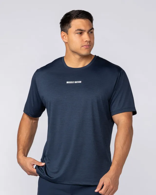 Aero Active Tee - Navy sold by Muscle Nation
