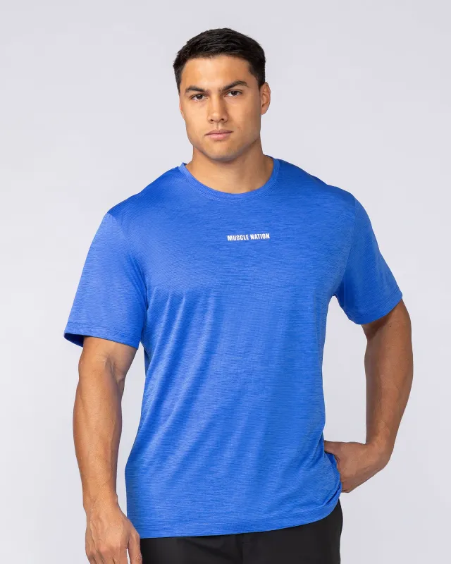 Aero Active Tee - Power Blue sold by Muscle Nation