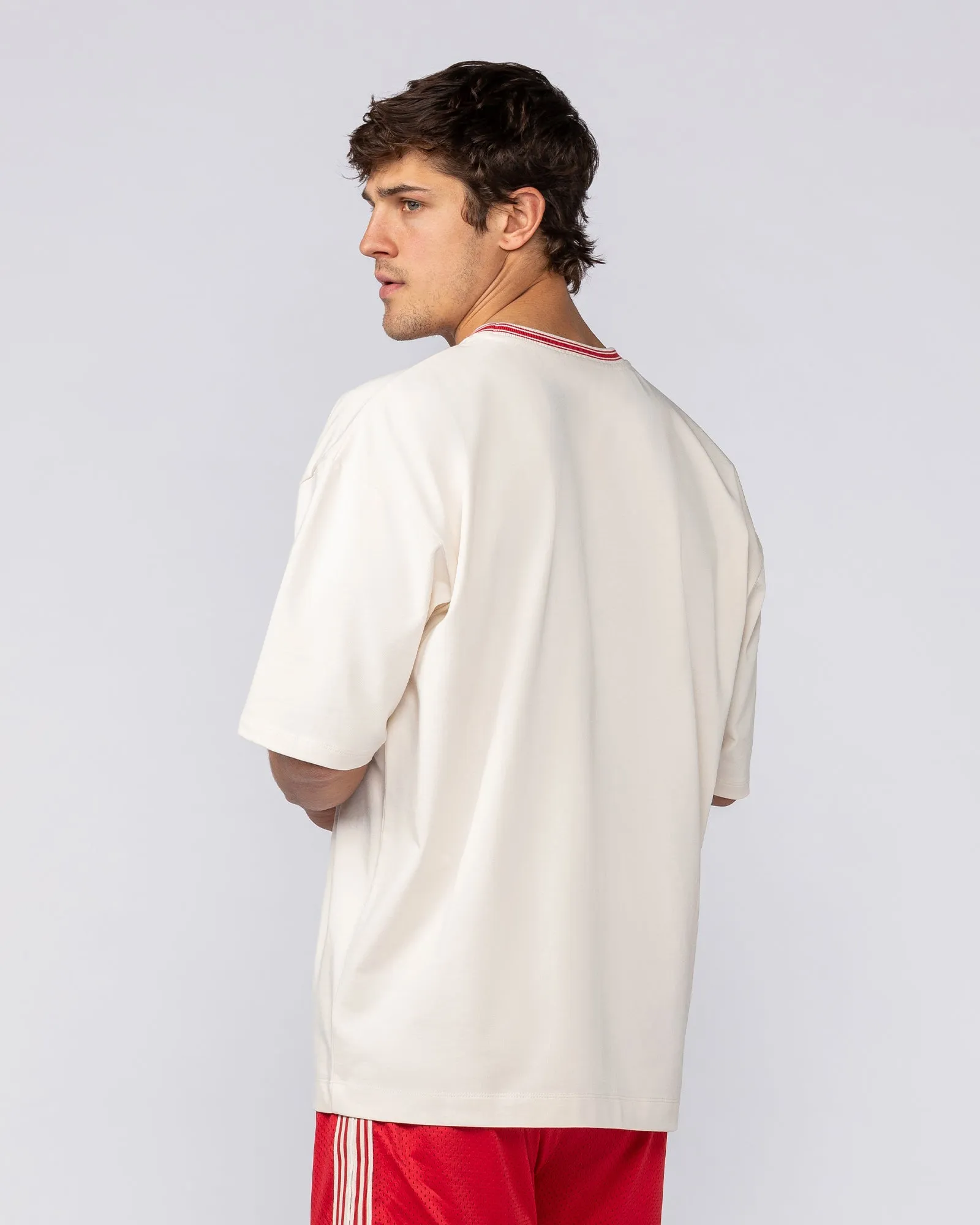 Ringer Oversized Tee - Travertine sold by Muscle Nation product image thumbnail 5