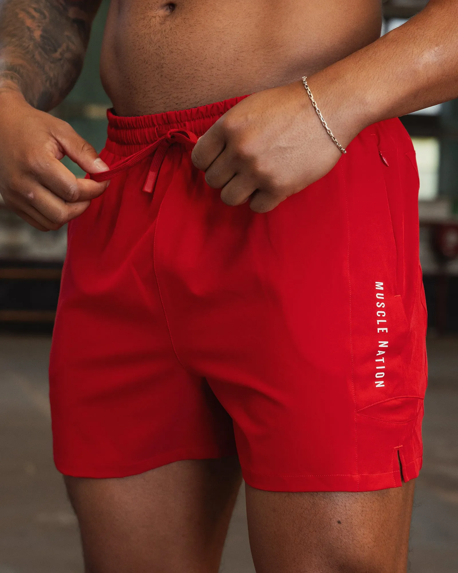Streamline Training 3" Shorts - Urban Red sold by Muscle Nation