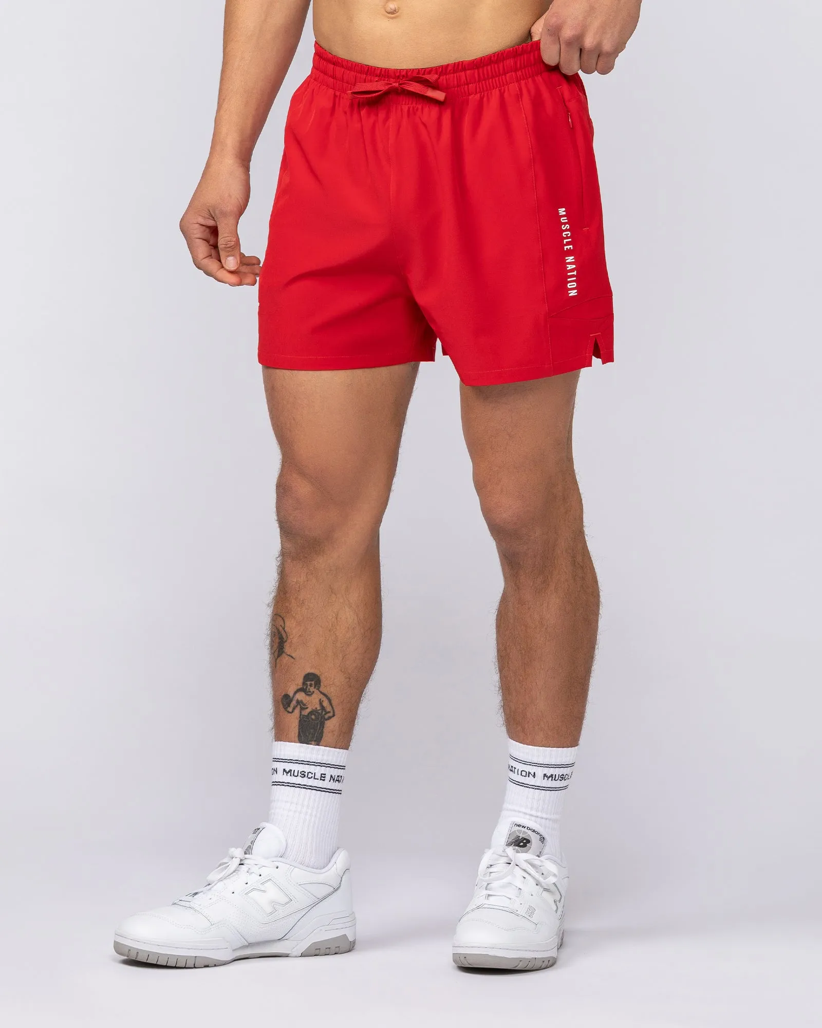 Streamline Training 3" Shorts - Urban Red sold by Muscle Nation product image thumbnail 2