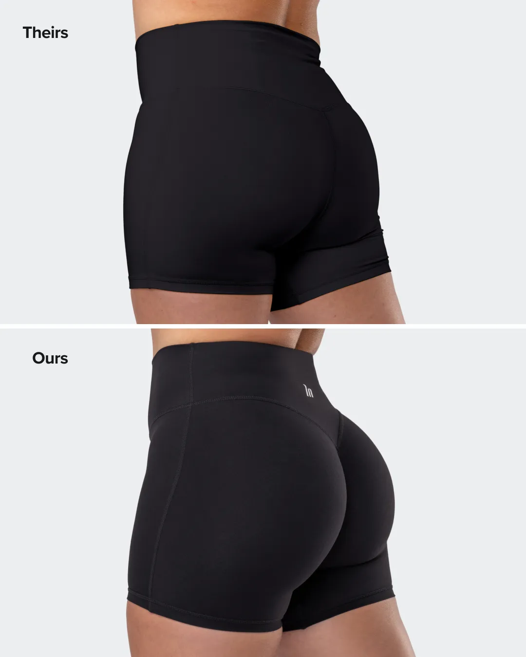 Aura Peachy Invisible Scrunch Midway Shorts - Cookie sold by Muscle Nation product image thumbnail 2