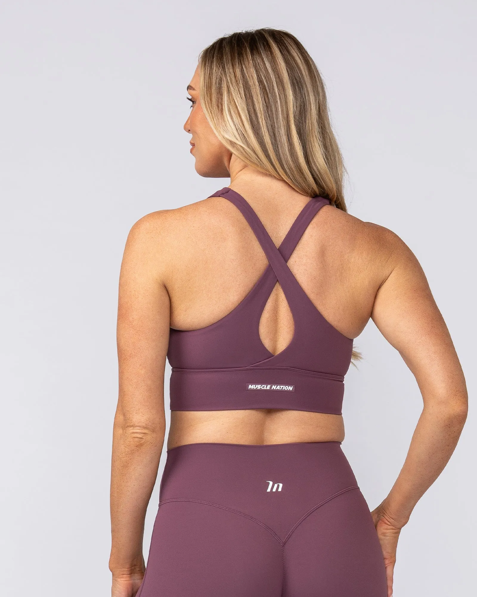 Allure Longline Bra - Acai sold by Muscle Nation product image thumbnail 4
