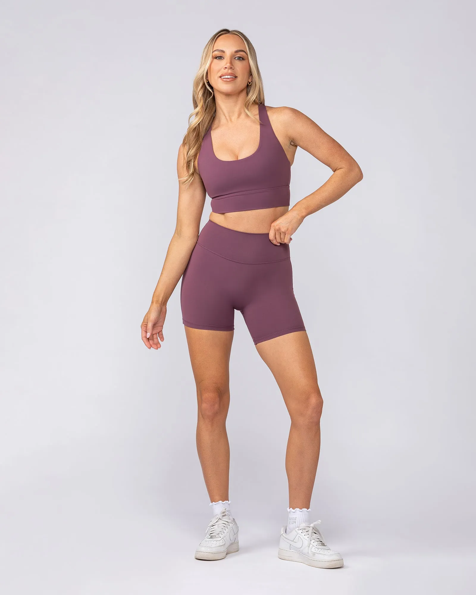 Allure Longline Bra - Acai sold by Muscle Nation product image thumbnail 5