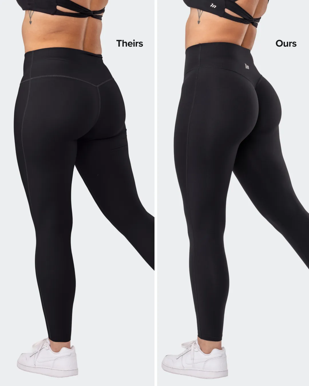 Aura Peachy Invisible Scrunch Ankle Leggings - Cookie sold by Muscle Nation product image thumbnail 2