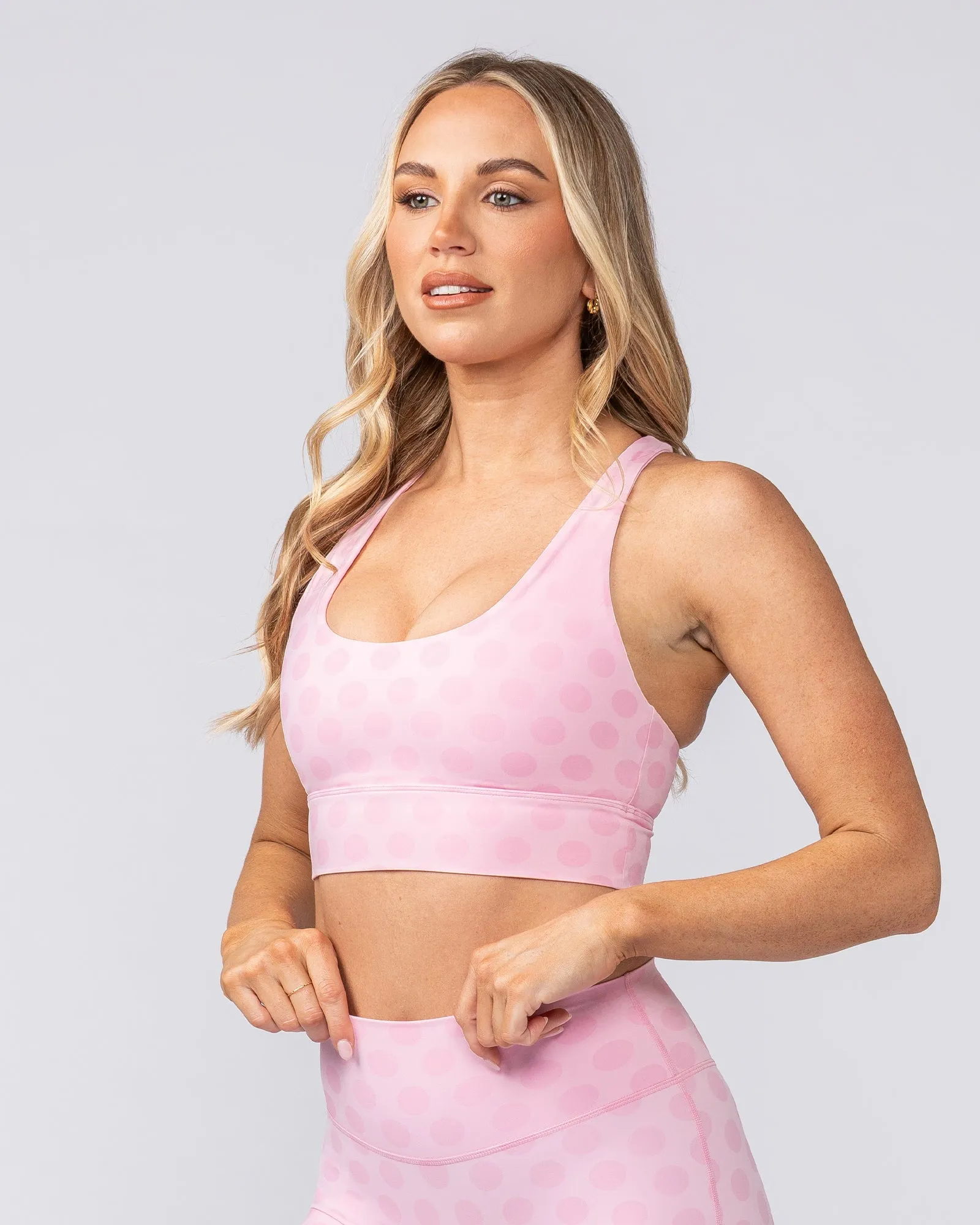 Allure Longline Bra - Blossom Spot sold by Muscle Nation product image thumbnail 2