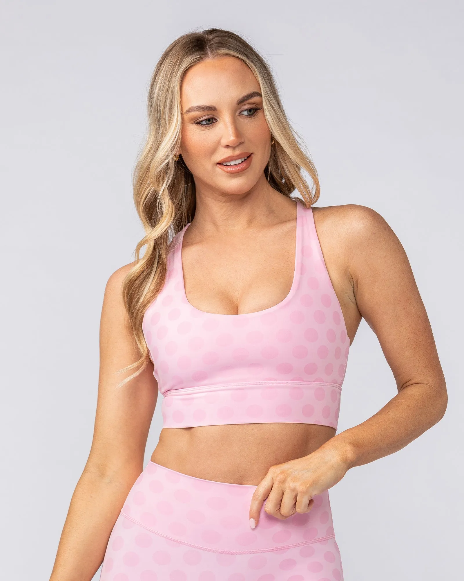 Allure Longline Bra - Blossom Spot sold by Muscle Nation