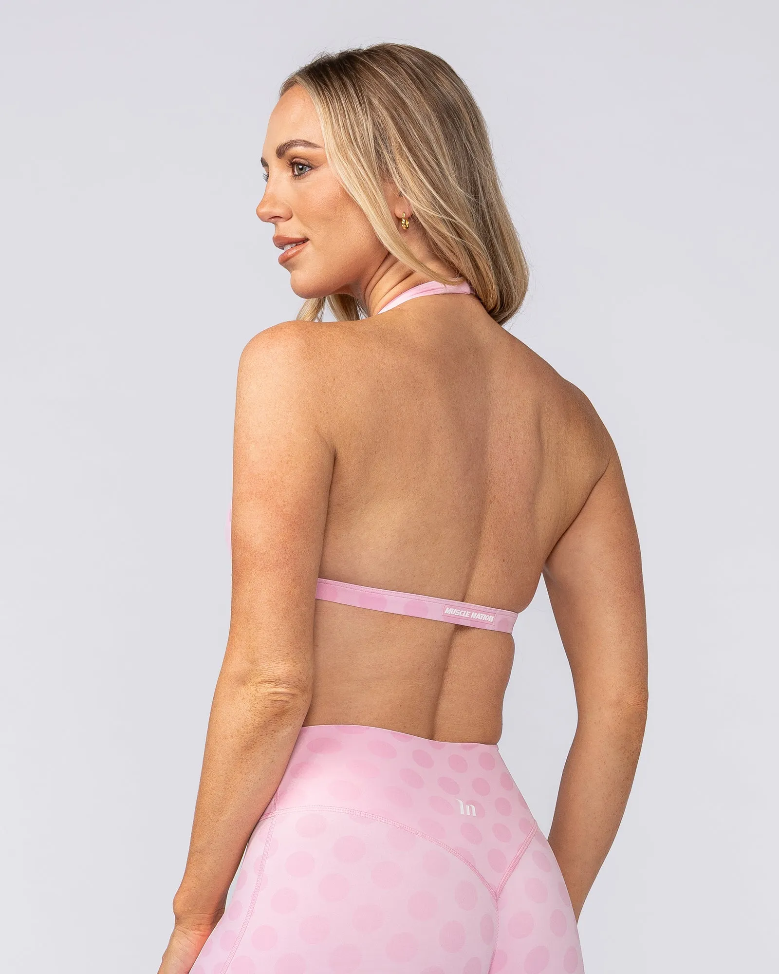 Aura Halter Bralette - Blossom Spot sold by Muscle Nation product image thumbnail 4