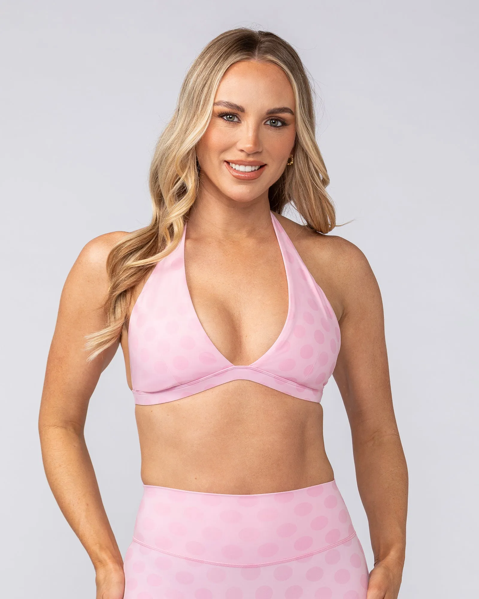 Aura Halter Bralette - Blossom Spot sold by Muscle Nation product image thumbnail 2