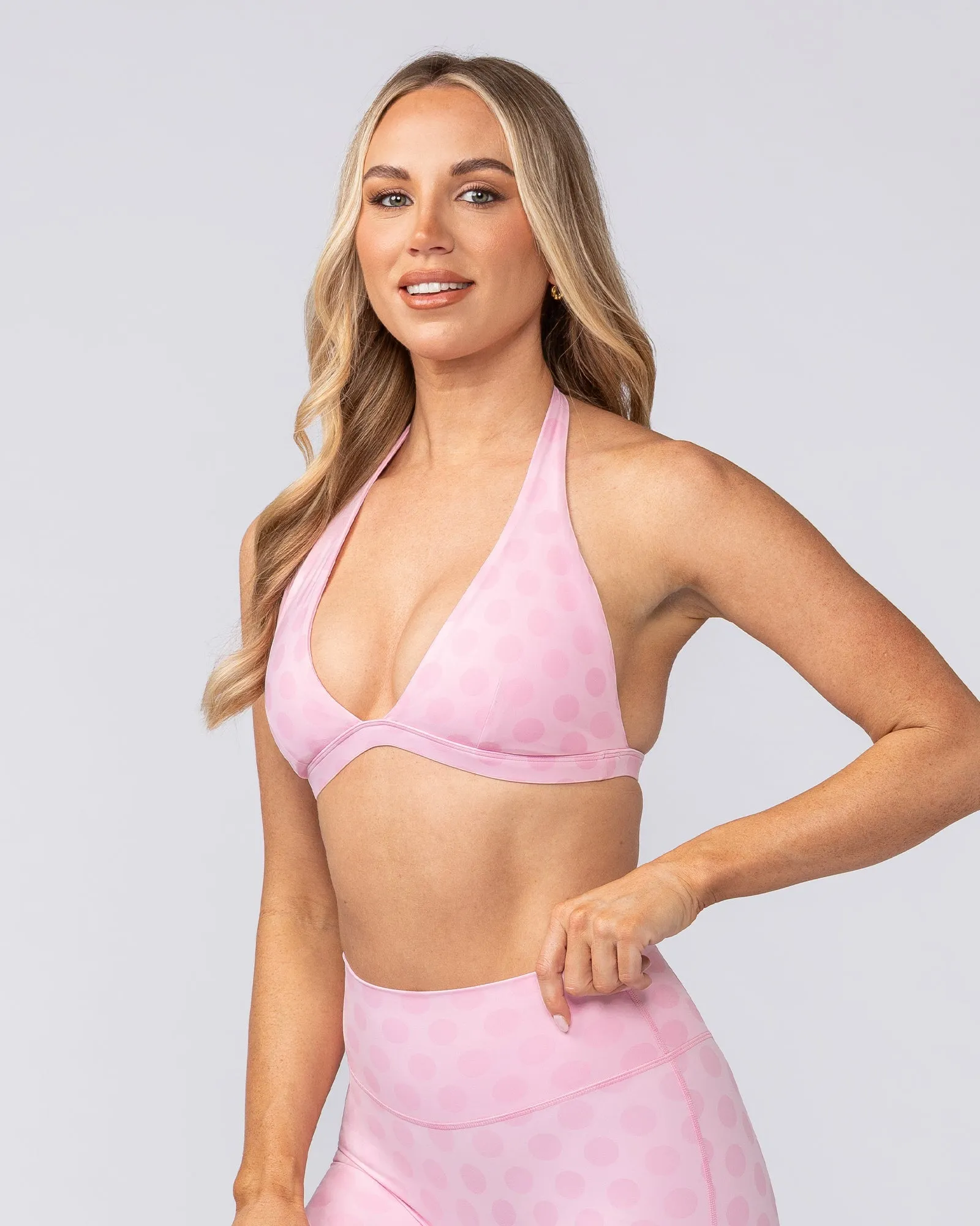 Aura Halter Bralette - Blossom Spot sold by Muscle Nation product image thumbnail 3
