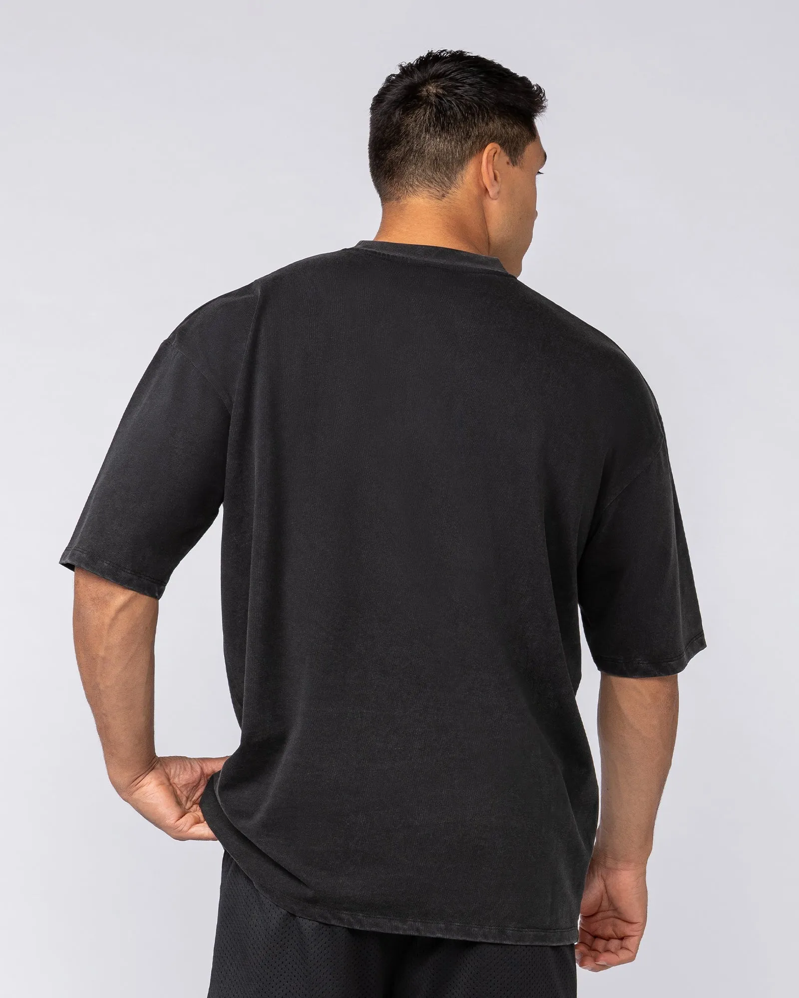 Unleashed Oversized Vintage Tee - Washed Black sold by Muscle Nation product image thumbnail 5