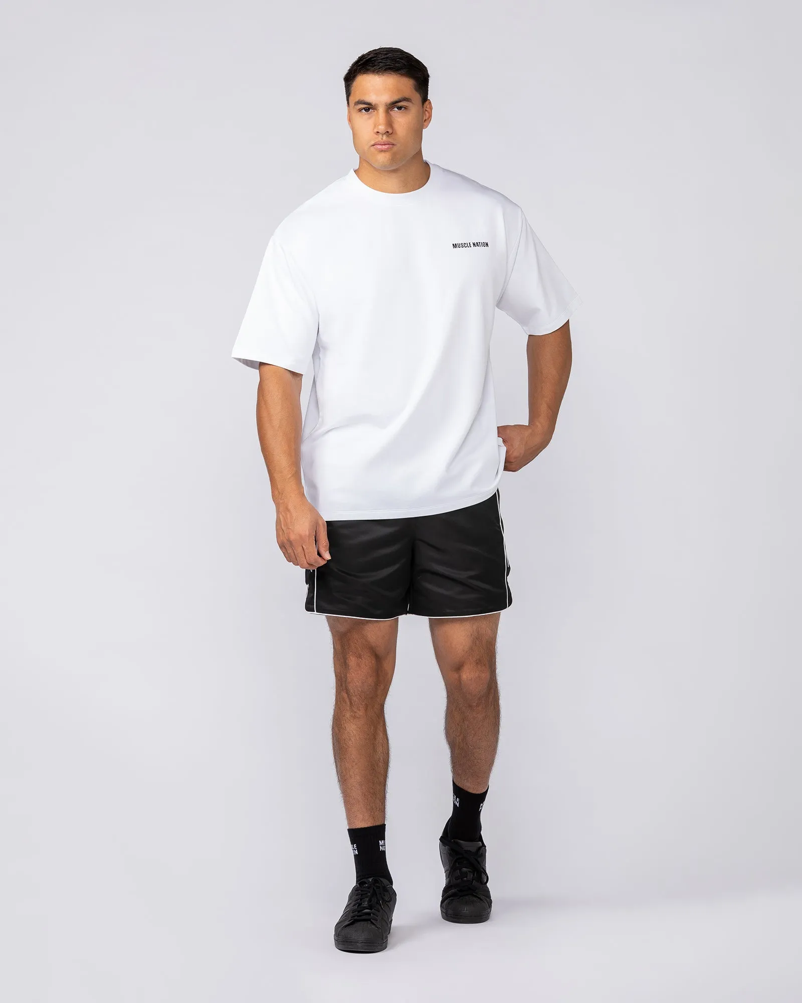 Essential Regular Fit Tee - White sold by Muscle Nation product image thumbnail 5