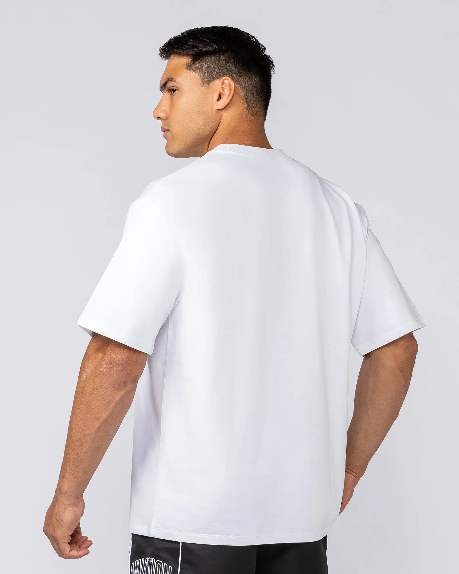 Essential Regular Fit Tee - White sold by Muscle Nation product image thumbnail 3