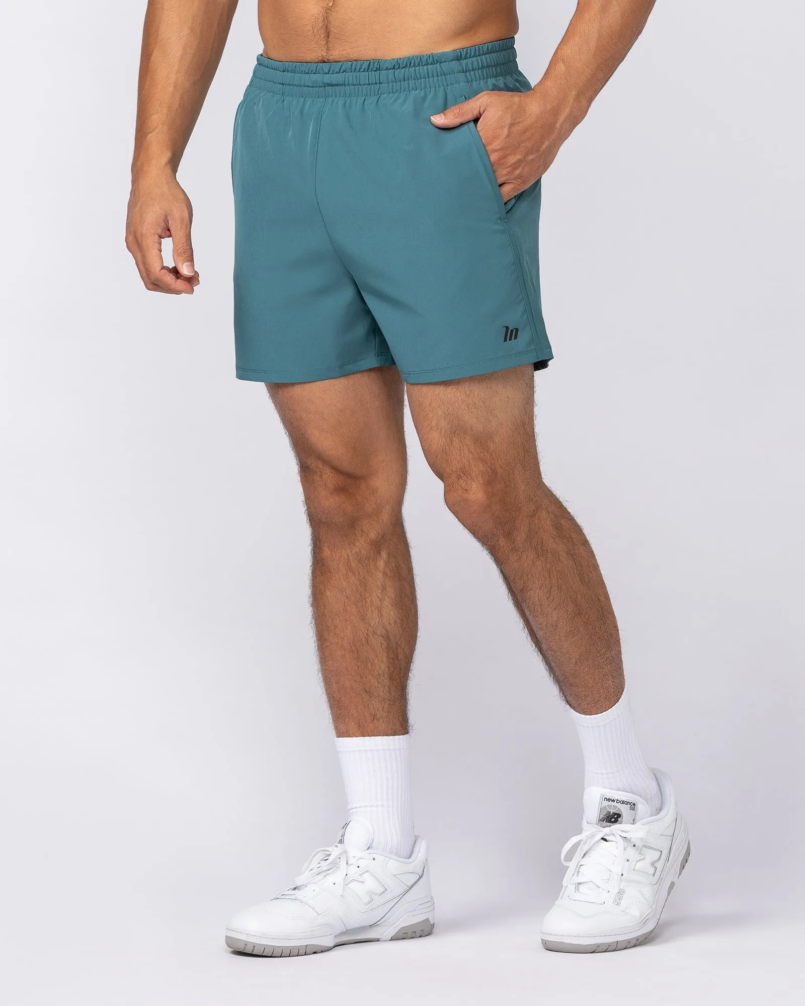 New Heights 4" Shorts - Shark sold by Muscle Nation