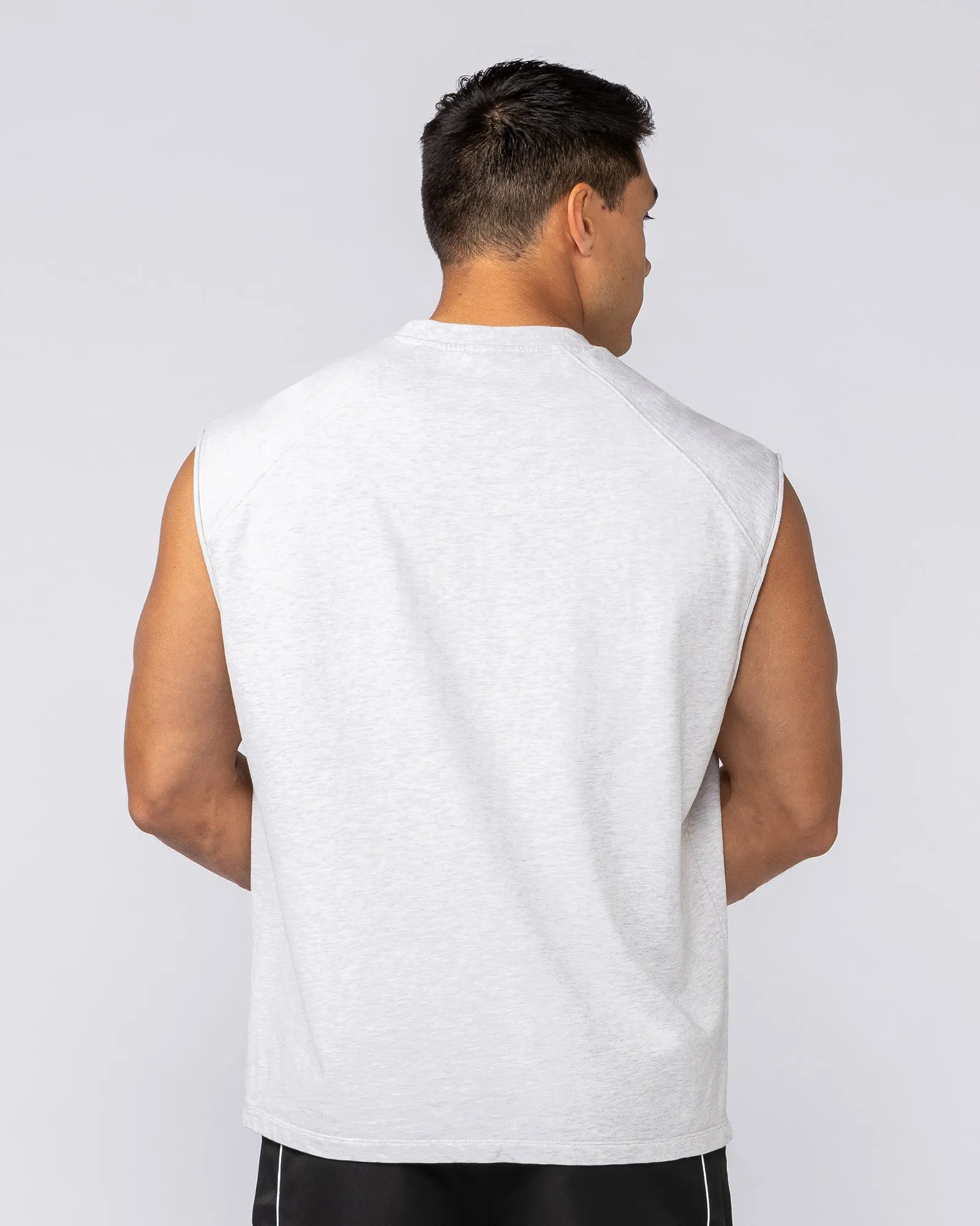 Essential Boxy Muscle Tank - Snow Grey Marl sold by Muscle Nation product image thumbnail 5