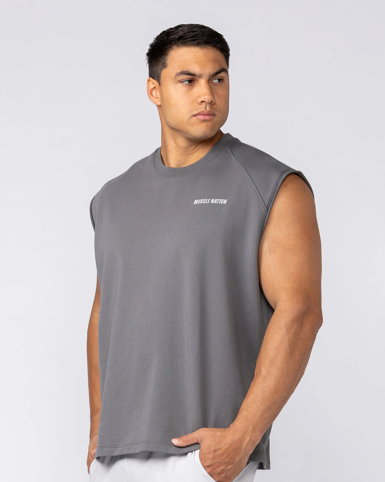 Essential Boxy Muscle Tank - Tornado sold by Muscle Nation product image thumbnail 2