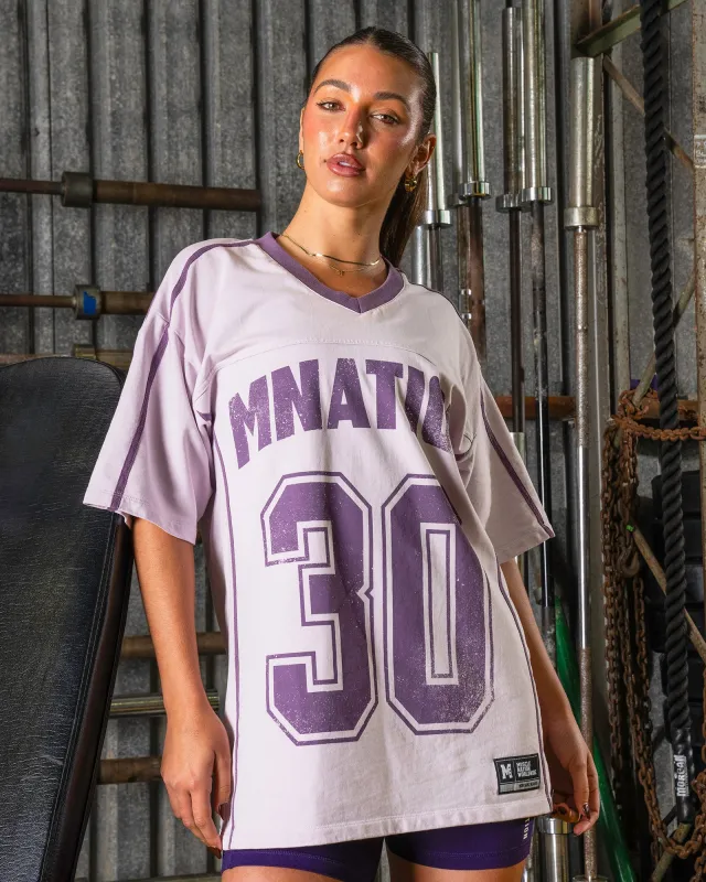 Homage Oversized Tee - Lilac Snow sold by Muscle Nation