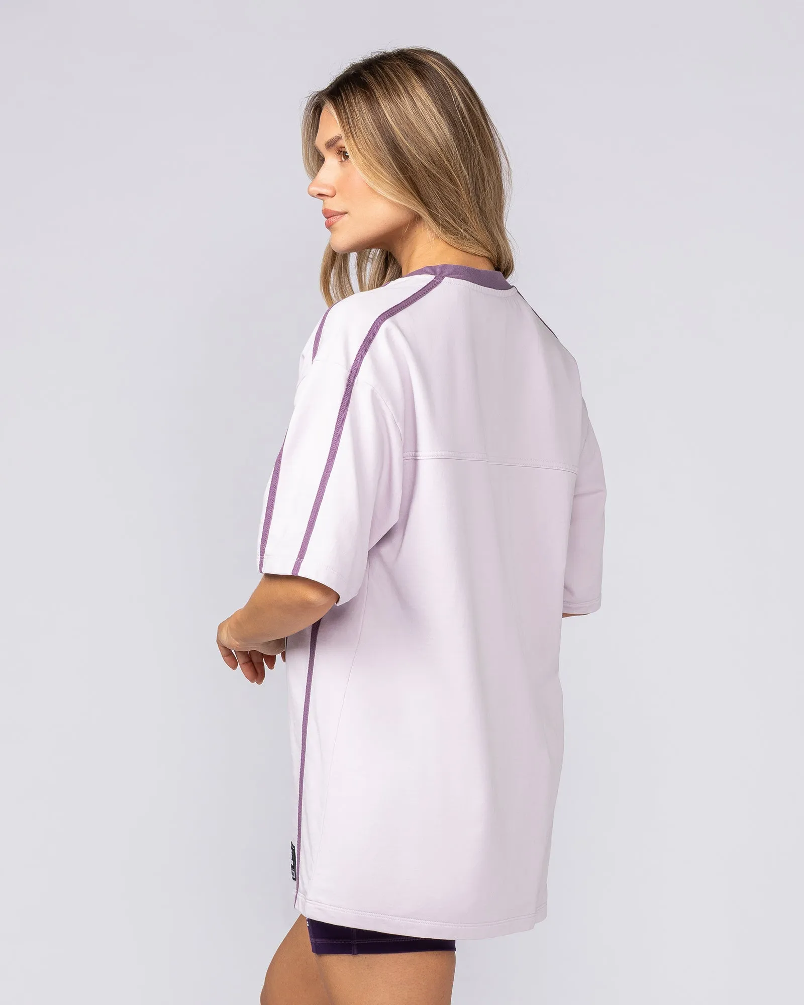 Homage Oversized Tee - Lilac Snow sold by Muscle Nation product image thumbnail 4