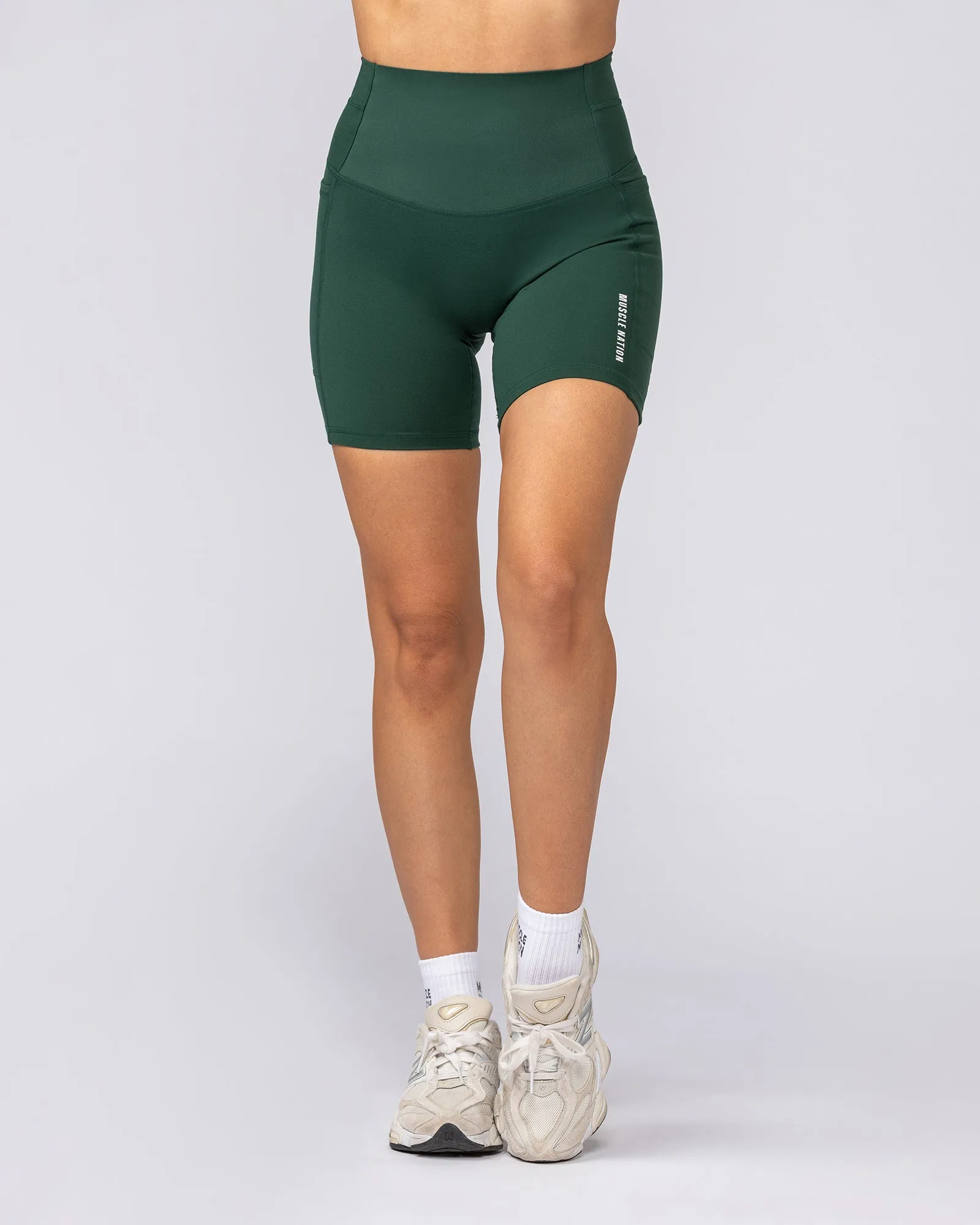 Unrivalled Everyday Pocket Bike Shorts - Forest Green sold by Muscle Nation product image thumbnail 2