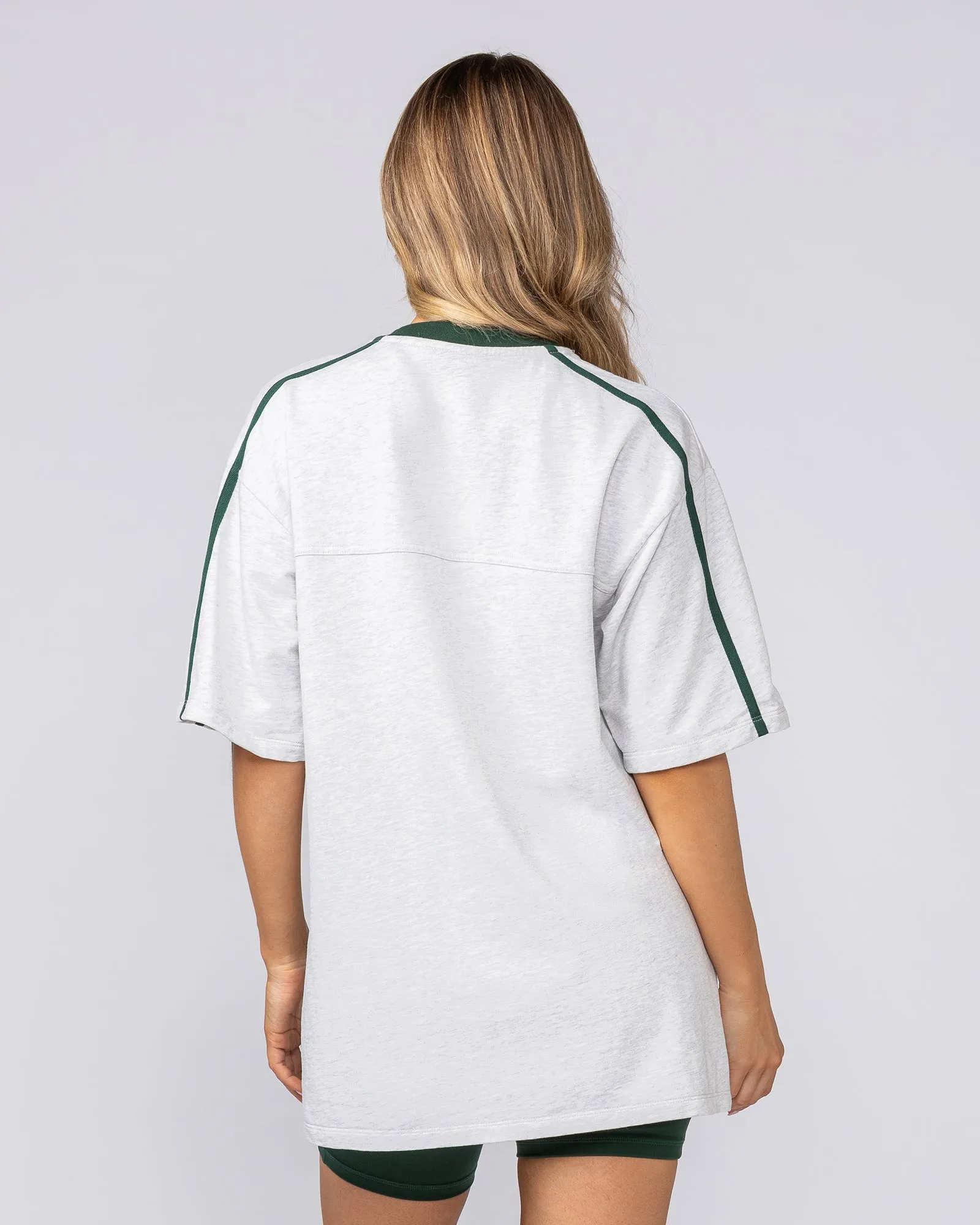 Homage Oversized Tee - Snow Grey Marl sold by Muscle Nation product image thumbnail 4