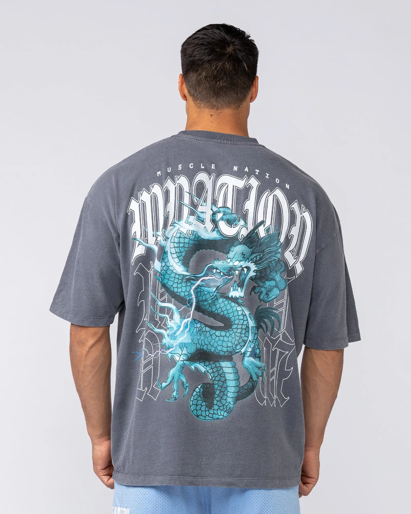 Savage Oversized Vintage Tee - Washed Grey sold by Muscle Nation product image thumbnail 5
