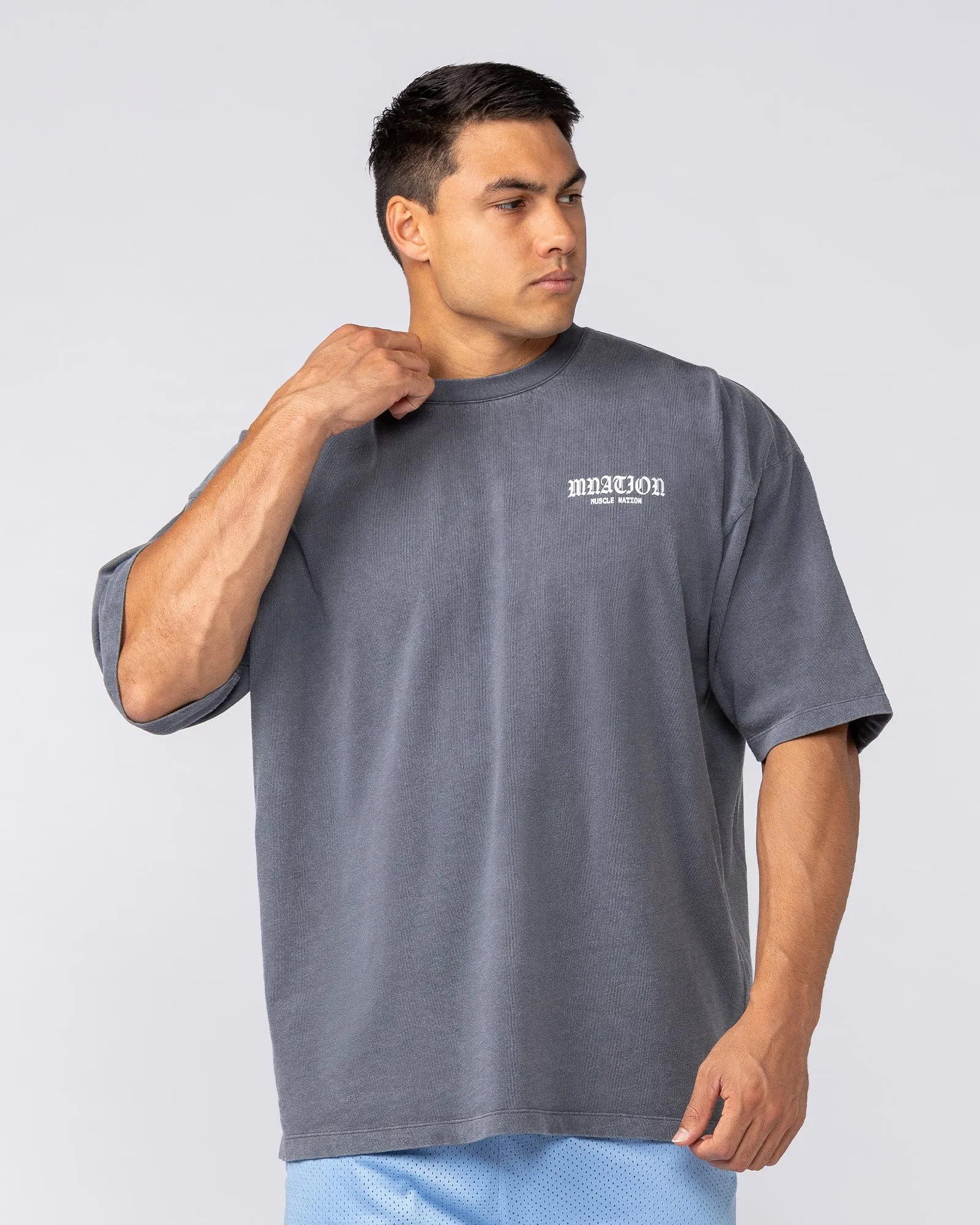 Savage Oversized Vintage Tee - Washed Grey sold by Muscle Nation product image thumbnail 2