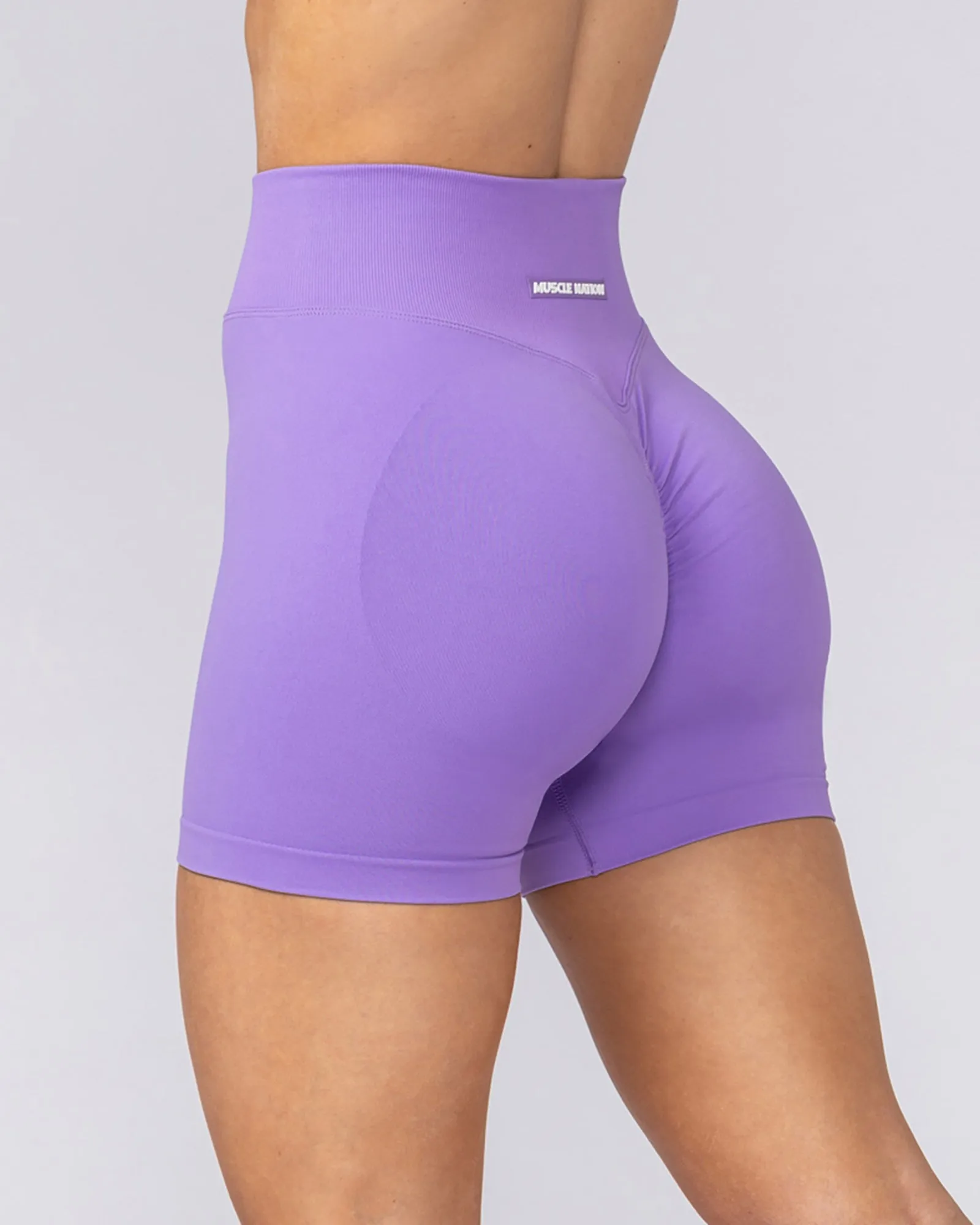 Sculpt Seamless Midway Shorts - Orchid sold by Muscle Nation