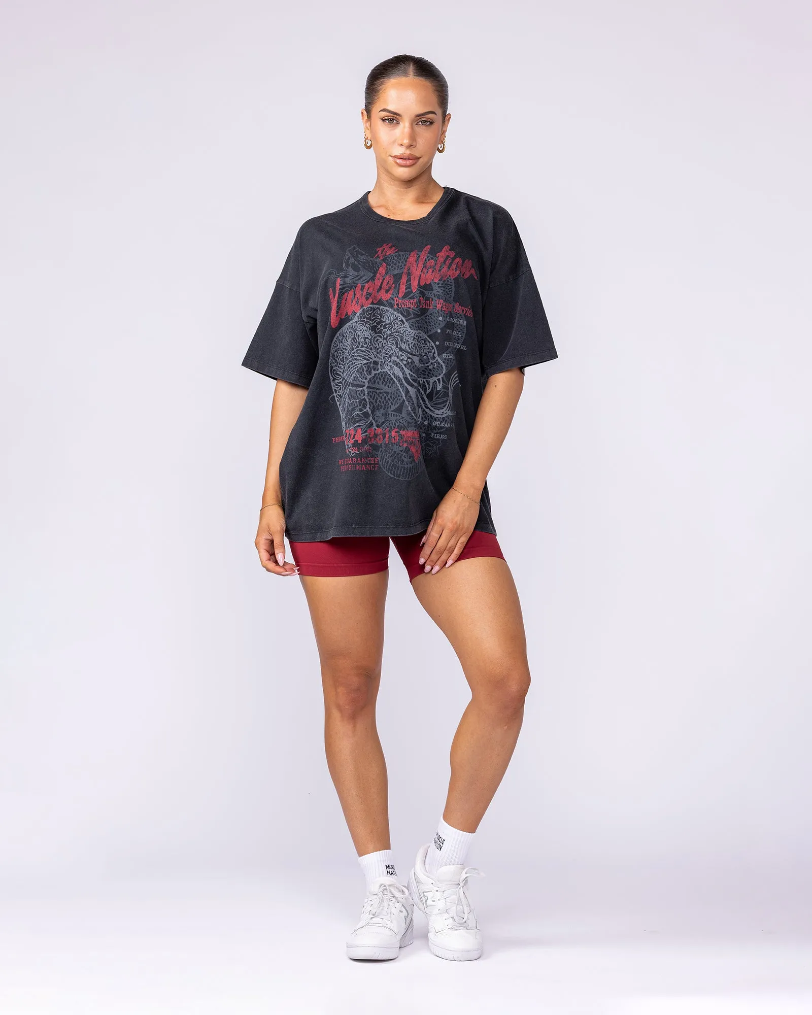 Cobra Vintage Oversized Tee - Washed Black sold by Muscle Nation product image thumbnail 5