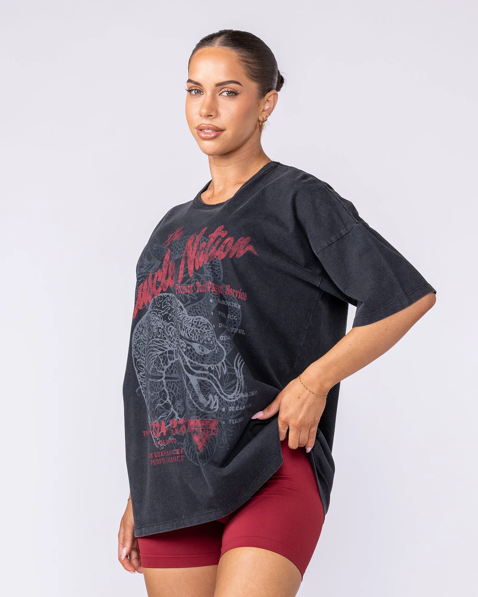 Cobra Vintage Oversized Tee - Washed Black sold by Muscle Nation product image thumbnail 2