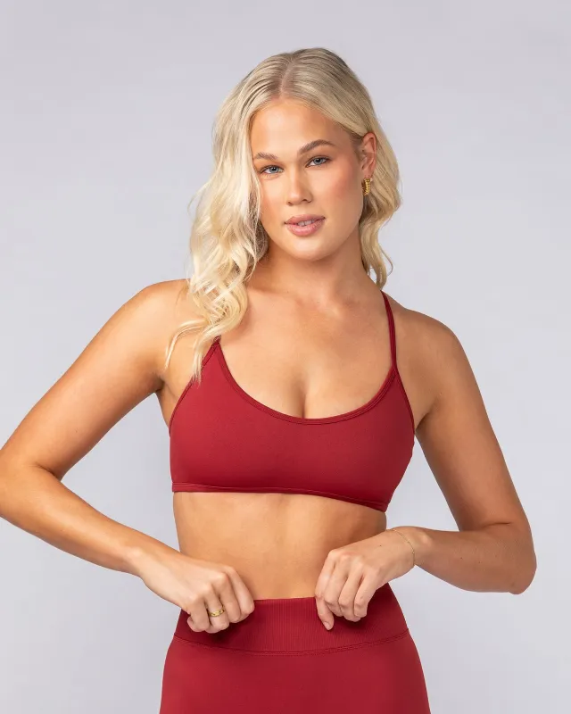 Sculpt Seamless Bralette - Merlot sold by Muscle Nation