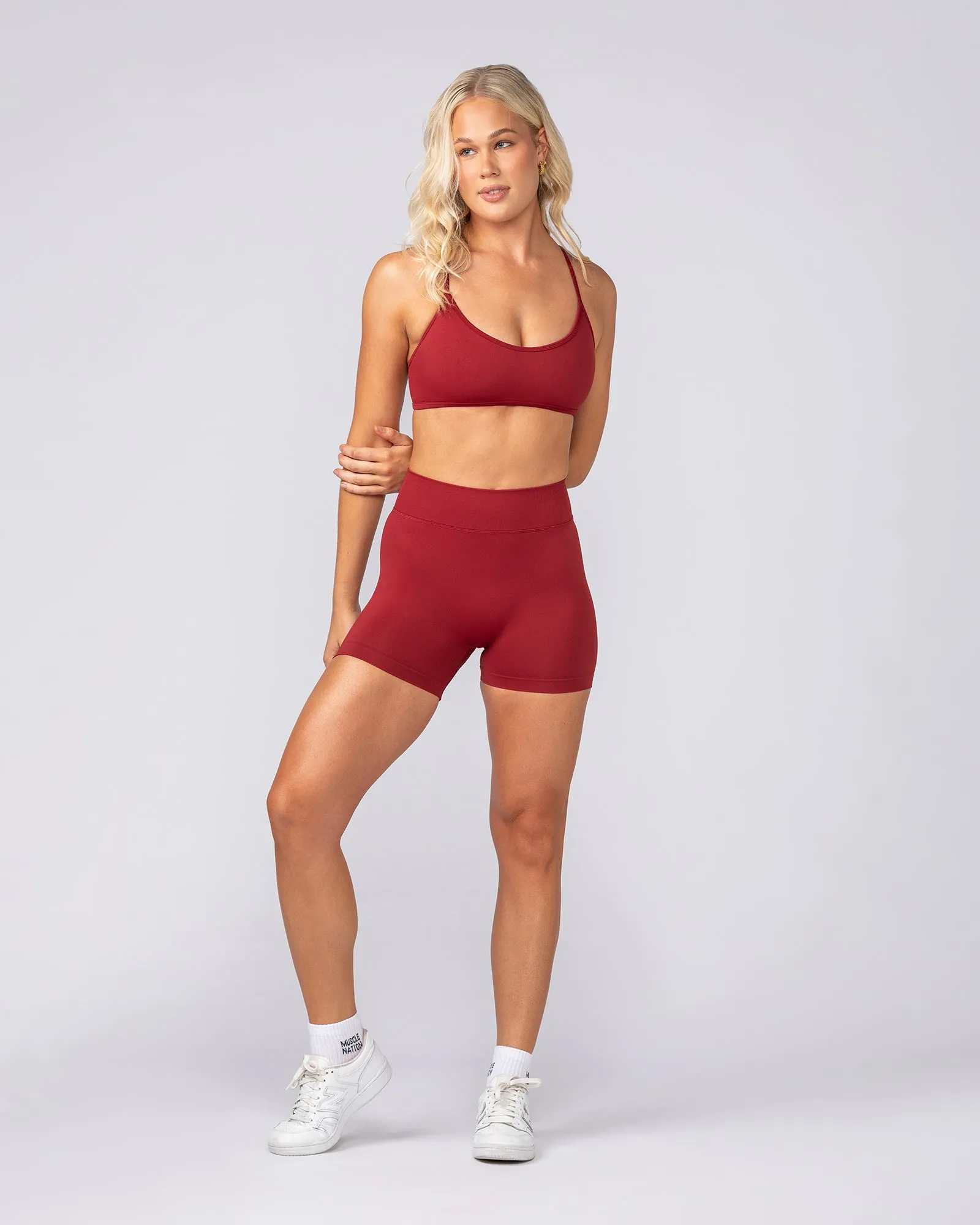 Sculpt Seamless Bralette - Merlot sold by Muscle Nation product image thumbnail 5