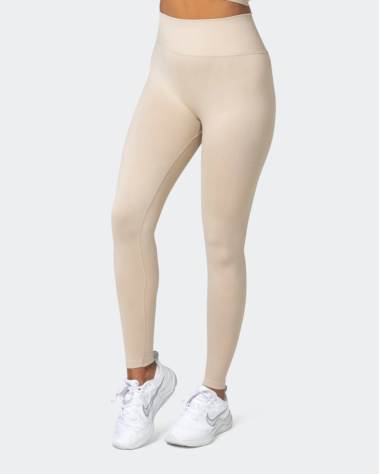 Seamless Full Length Leggings - Bone sold by Muscle Nation product image thumbnail 3