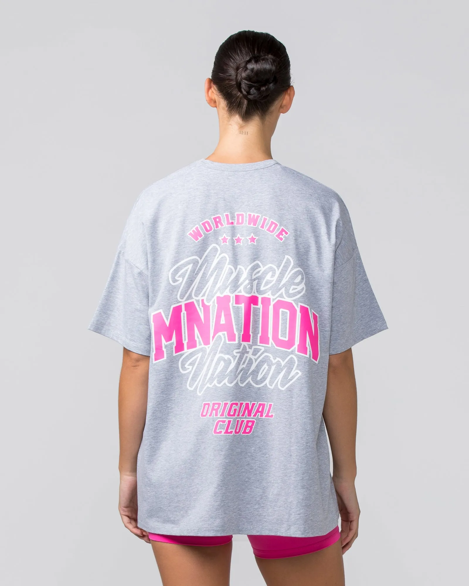 Campus Oversized Tee - Light Grey Marl sold by Muscle Nation product image thumbnail 5