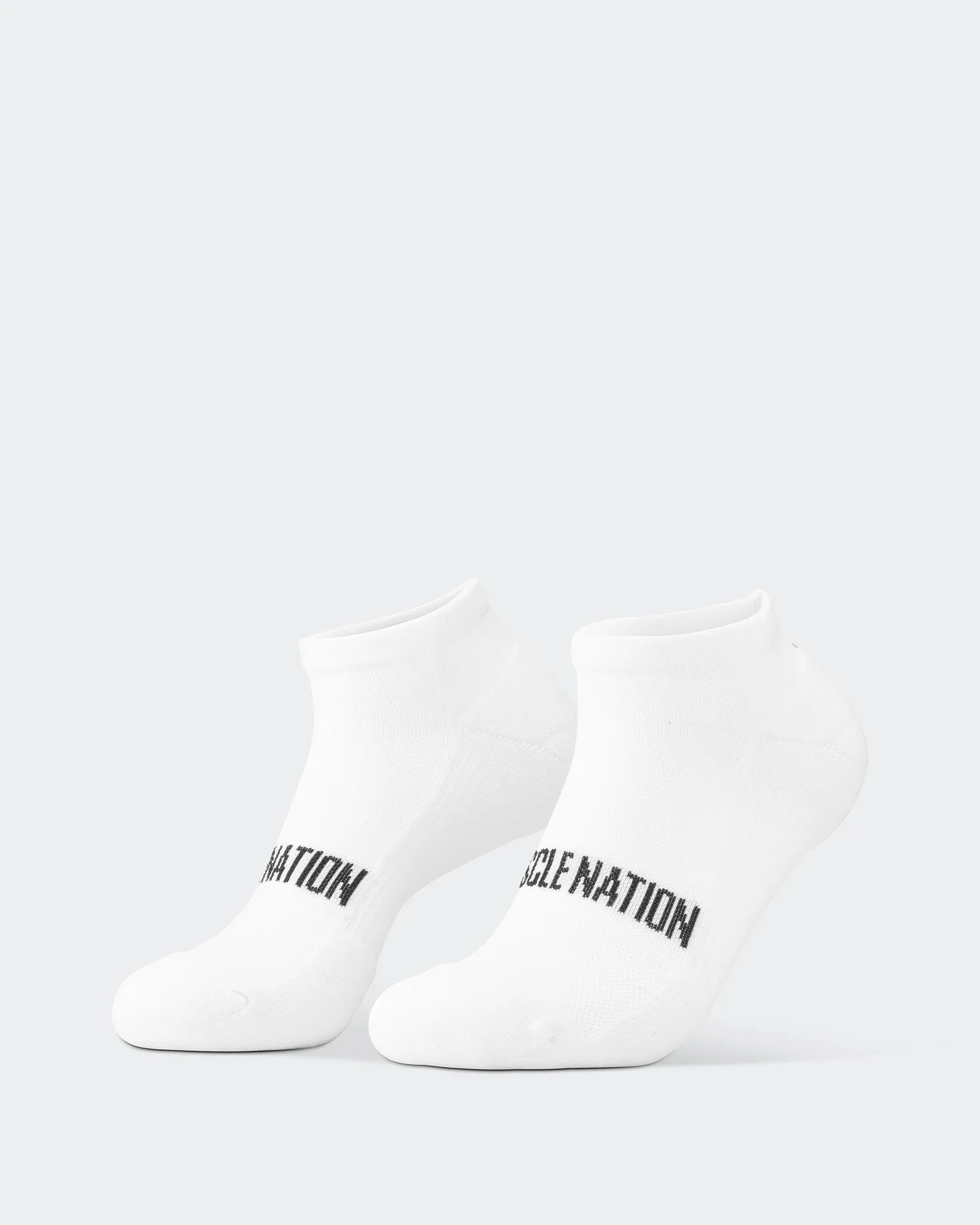 Mens Ankle Socks (2X Pack) - White sold by Muscle Nation product image thumbnail 4