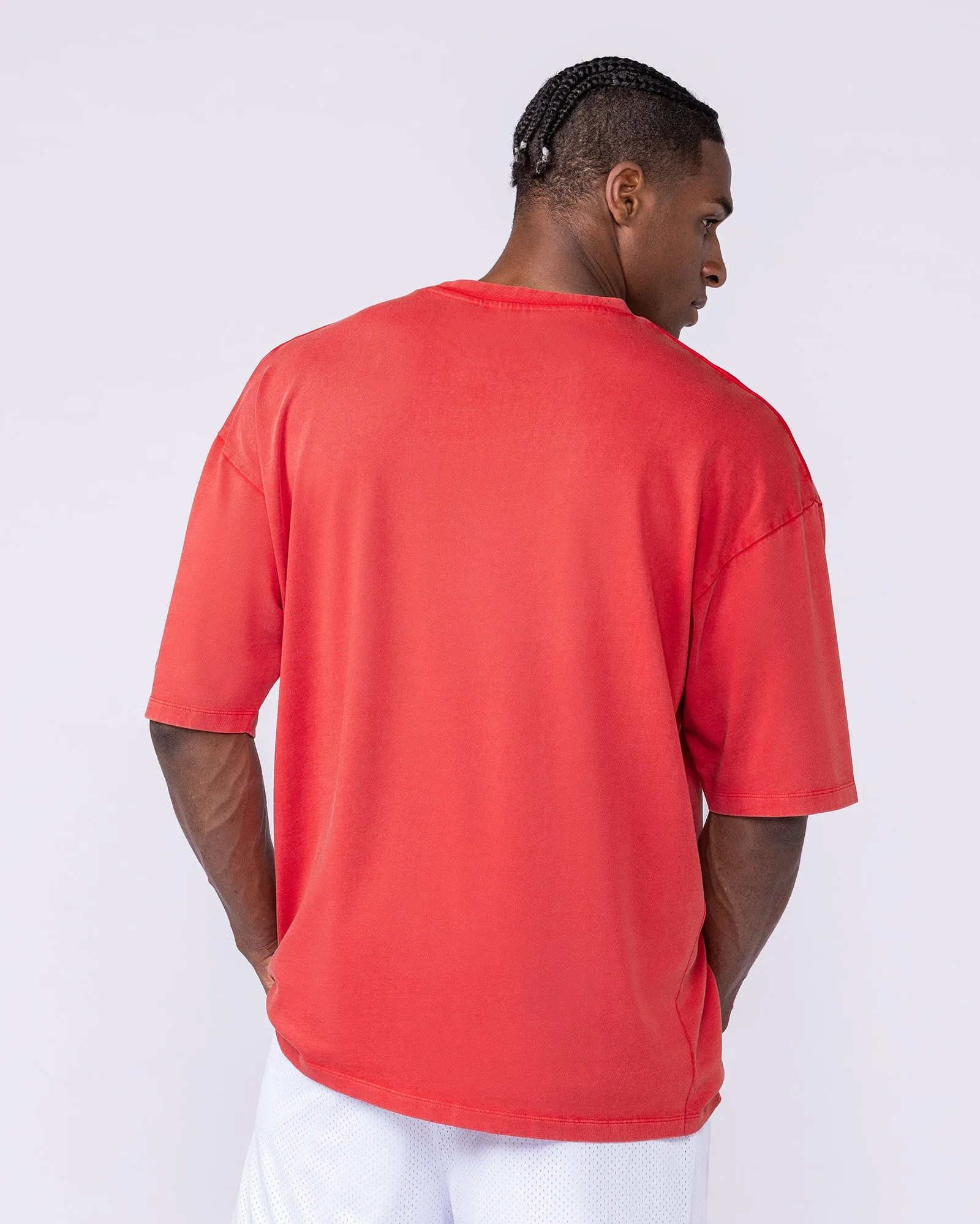 Worldwide Oversized Vintage Tee - Washed Red sold by Muscle Nation product image thumbnail 2