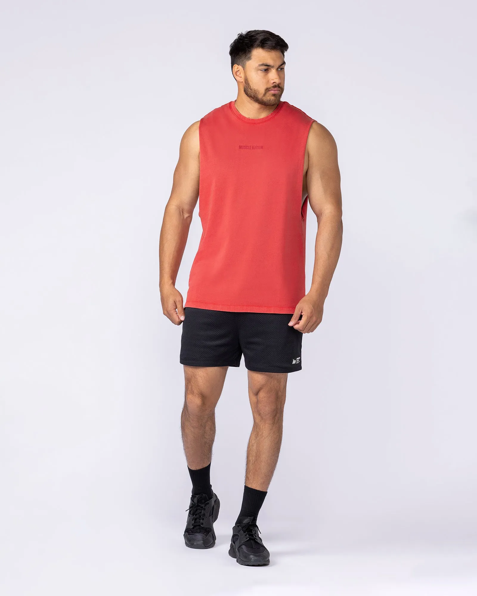 Vintage Training Drop Arm Tank - Washed Red sold by Muscle Nation product image thumbnail 5