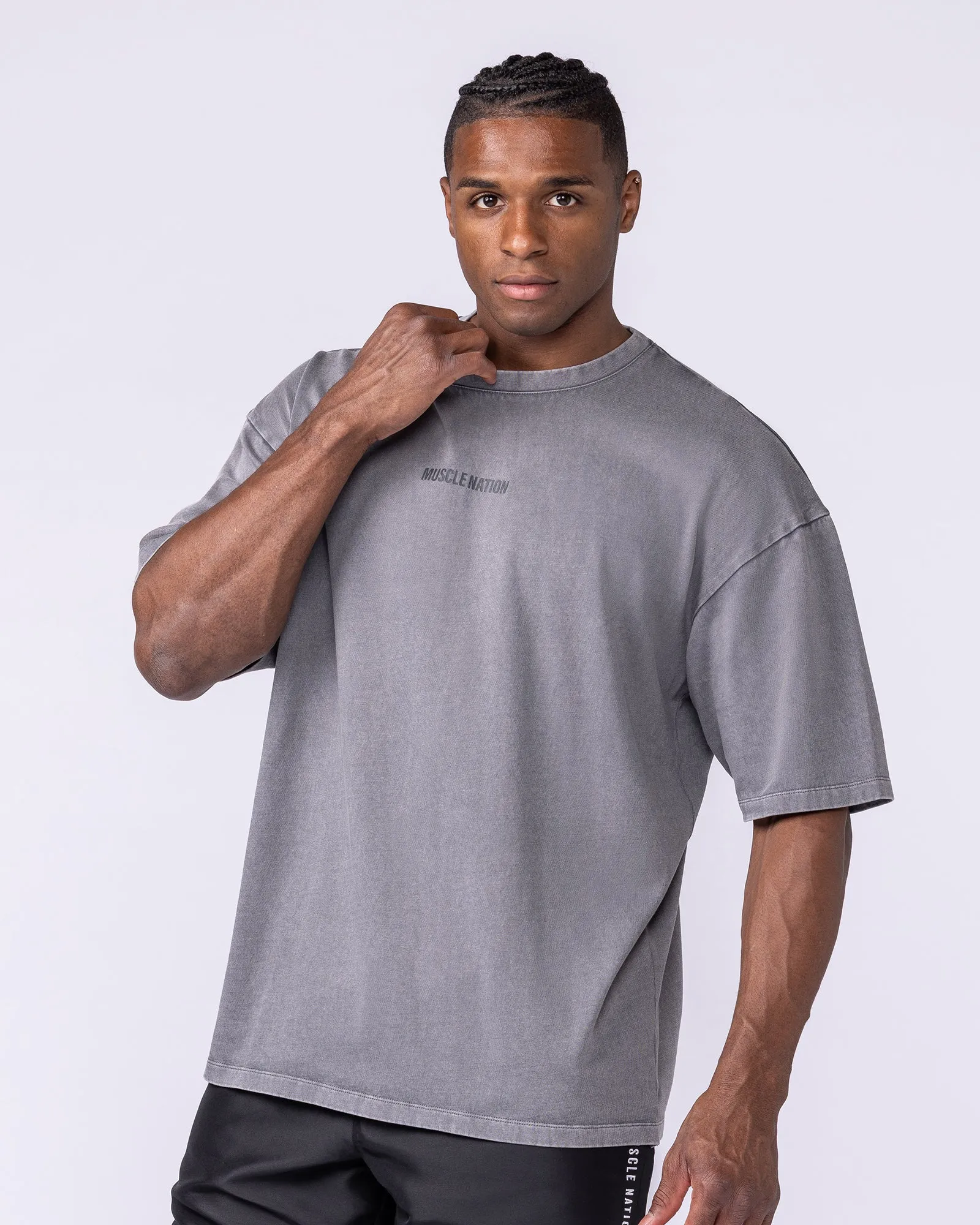 Worldwide Oversized Vintage Tee - Washed Tornado sold by Muscle Nation product image thumbnail 3
