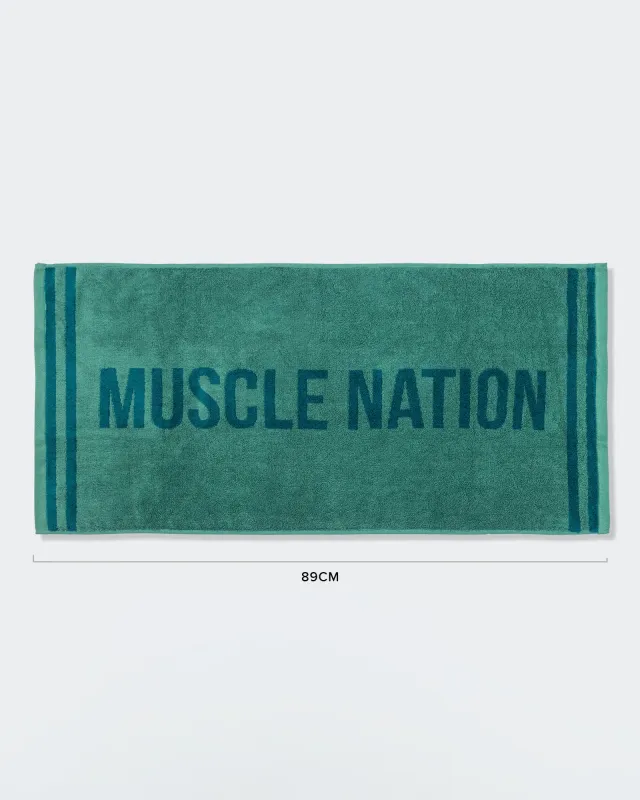Sweat Towel - Alpine / Dark Marine sold by Muscle Nation