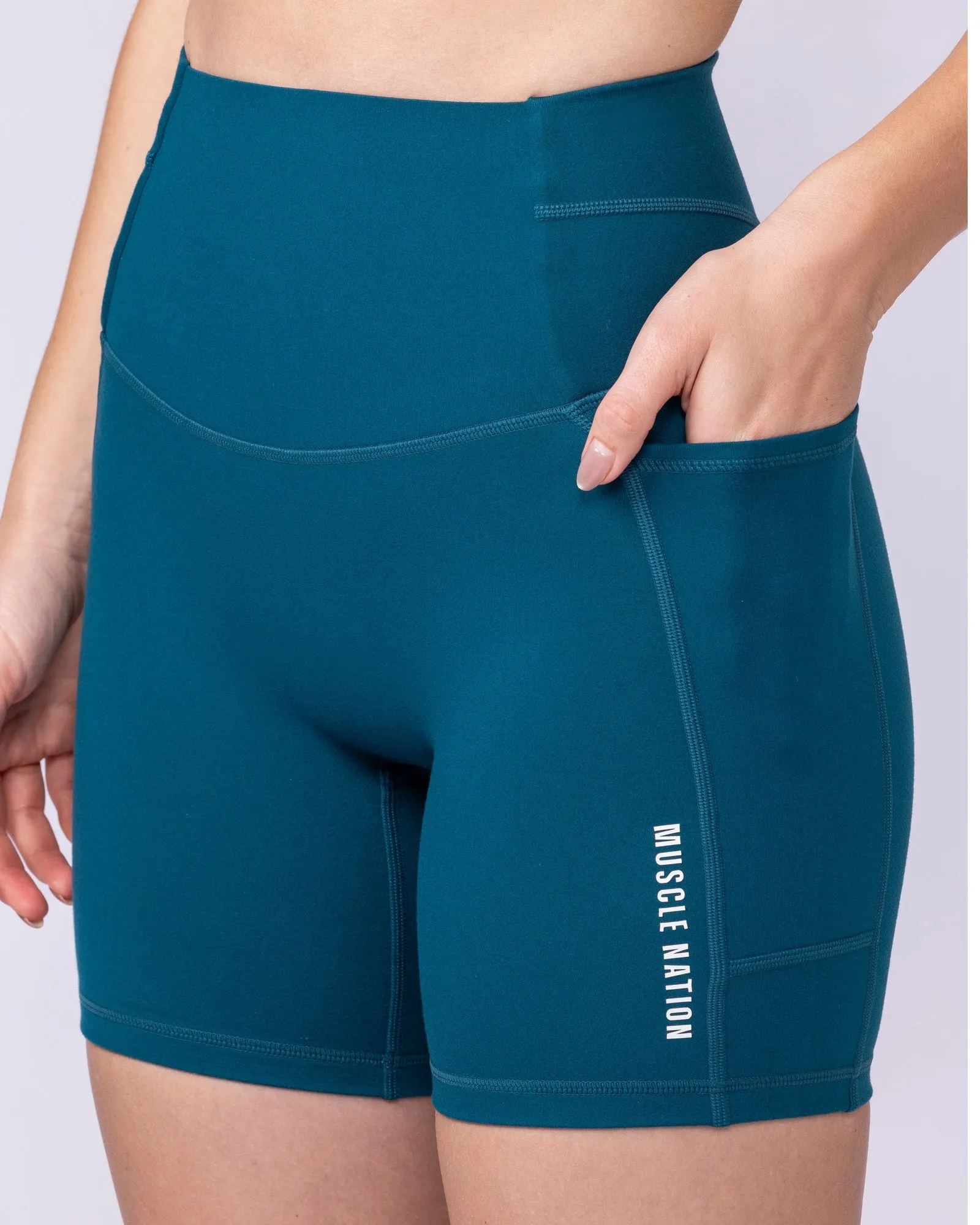 Unrivalled Everyday Pocket Bike Shorts - Dark Marine sold by Muscle Nation product image thumbnail 2